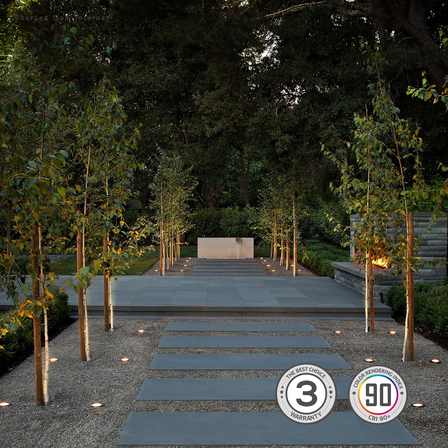LEONLITE 6W LED Well Lights, IP67 Waterproof, Aluminum, 3.38 Inch, Oil Rubbed Bronze, Low Voltage 12-24V, Pack of 6,