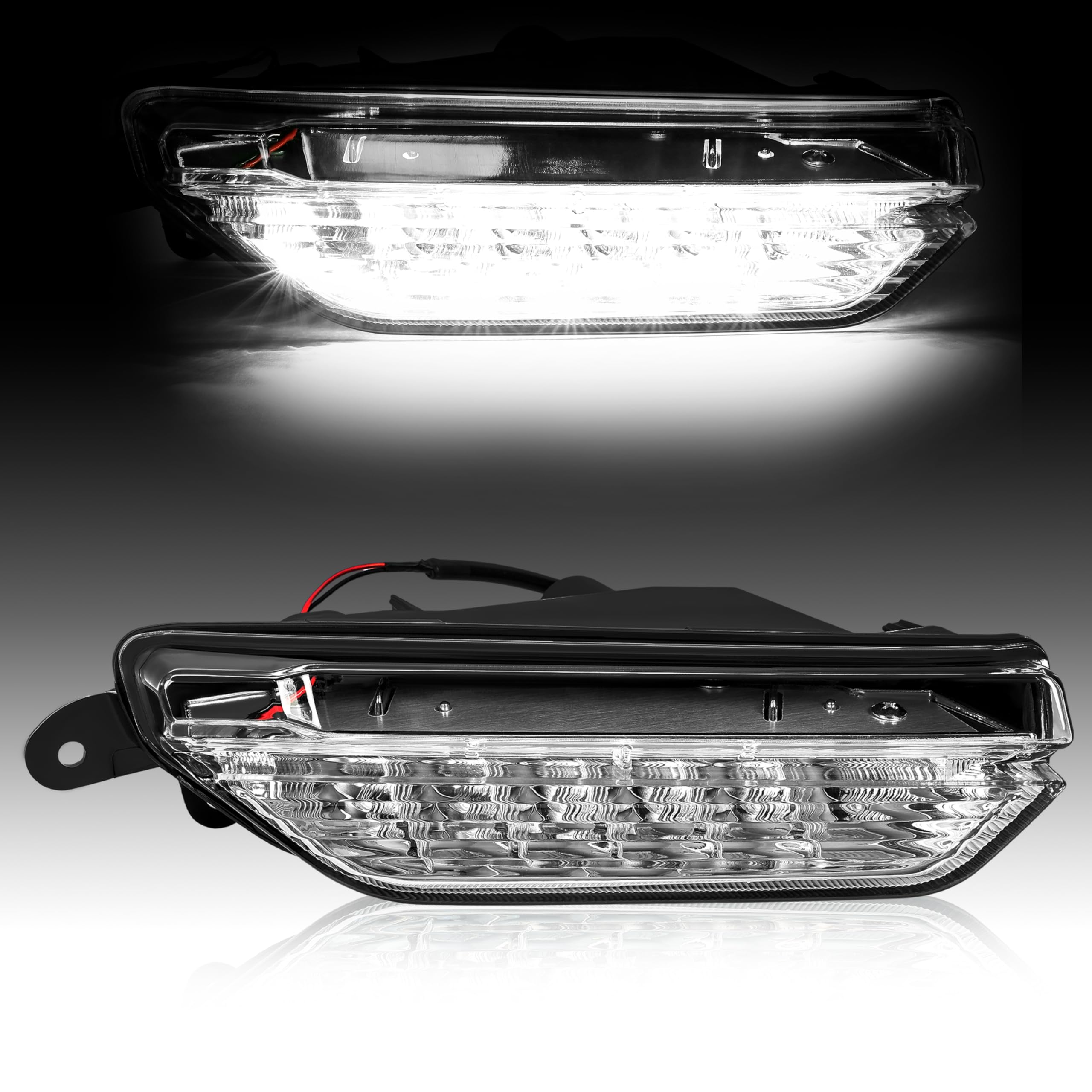 HECASA Daytime Running Light Right for 2016-2017 Infiniti QX50, LED, Clear Lens, Model MO-3462