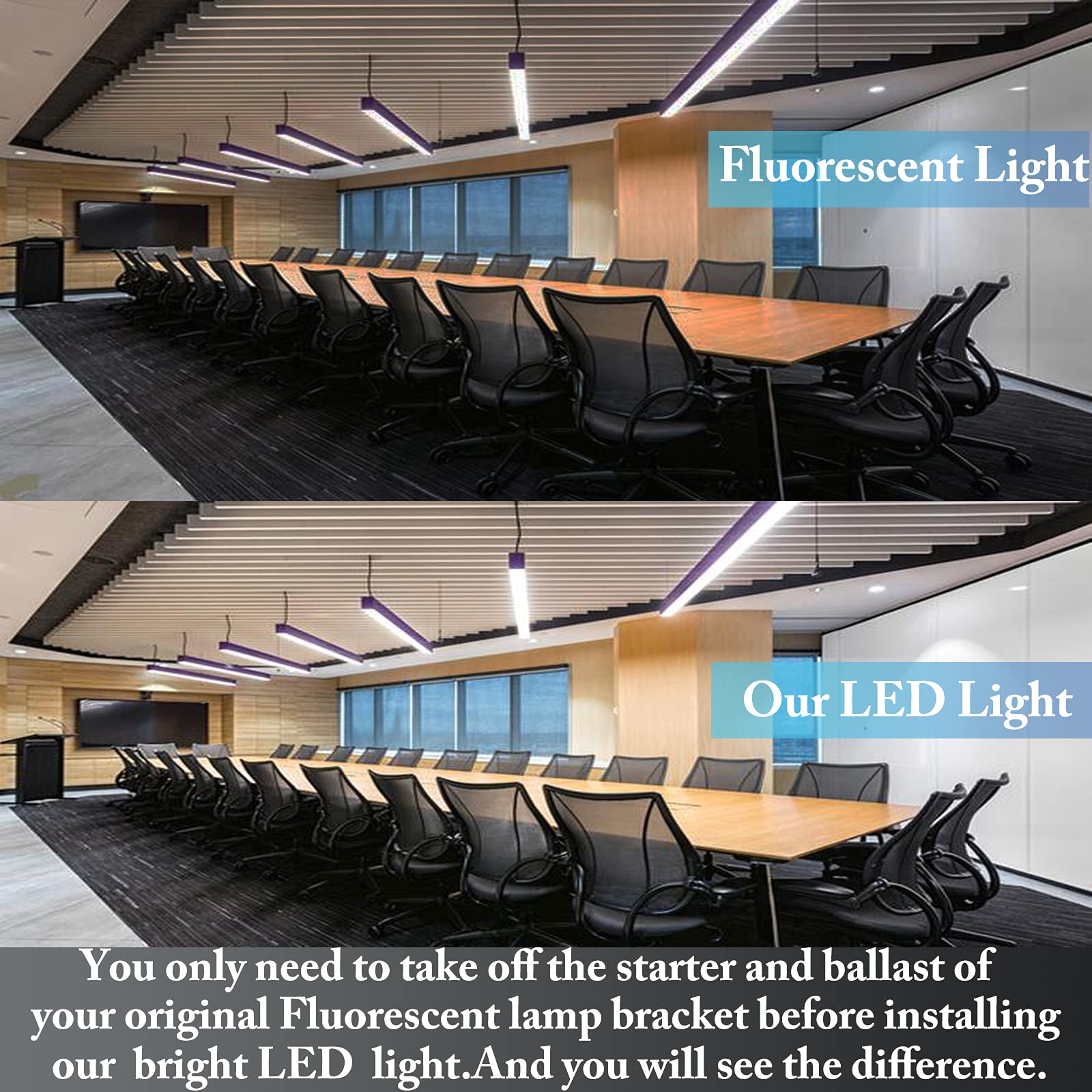 Mkujoo 12Pcs 3Ft 15W T8 Tube Light White Daylight 6000K T8 Led Bulbs Household Lights Ballast Bypass G13 Base 3 Foot Milky Cover
