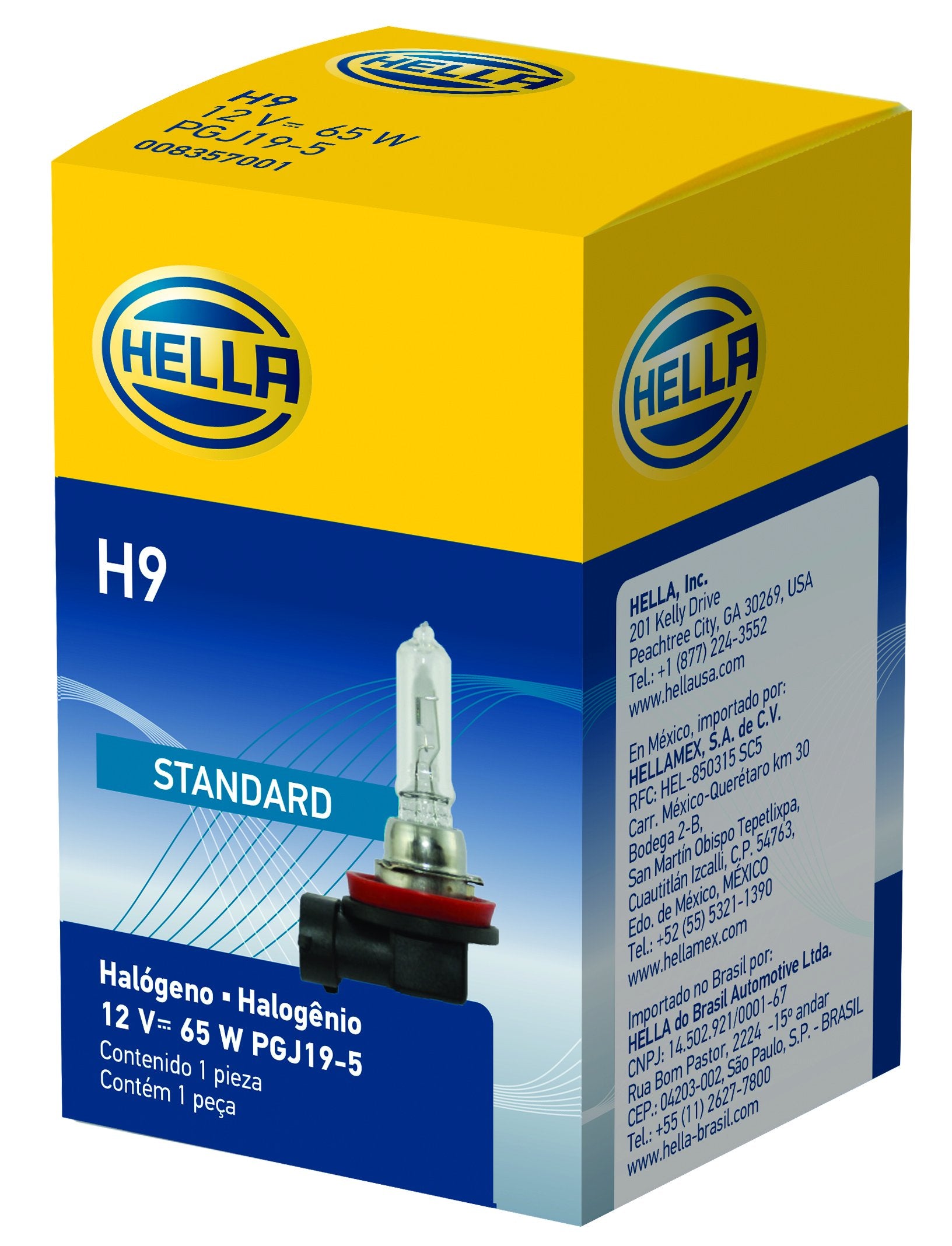 HELLA H9 24V Halogen Bulb - 80W Standard Glass Light Bulb