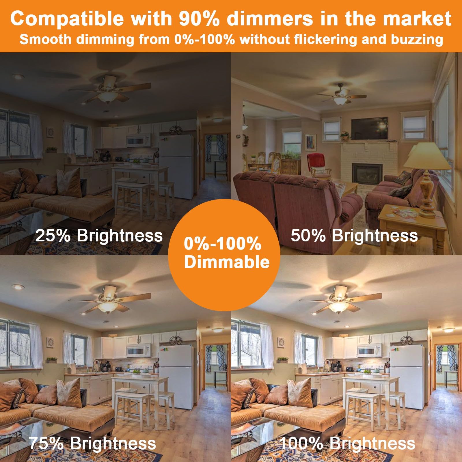 Dumiloo E11 Led Bulb Dimmable, 100 Watt Halogen Equivalent, 10W Warm White 3000K, T3 T4 Mini Candelabra Base, Jde11 120V 100W Fo