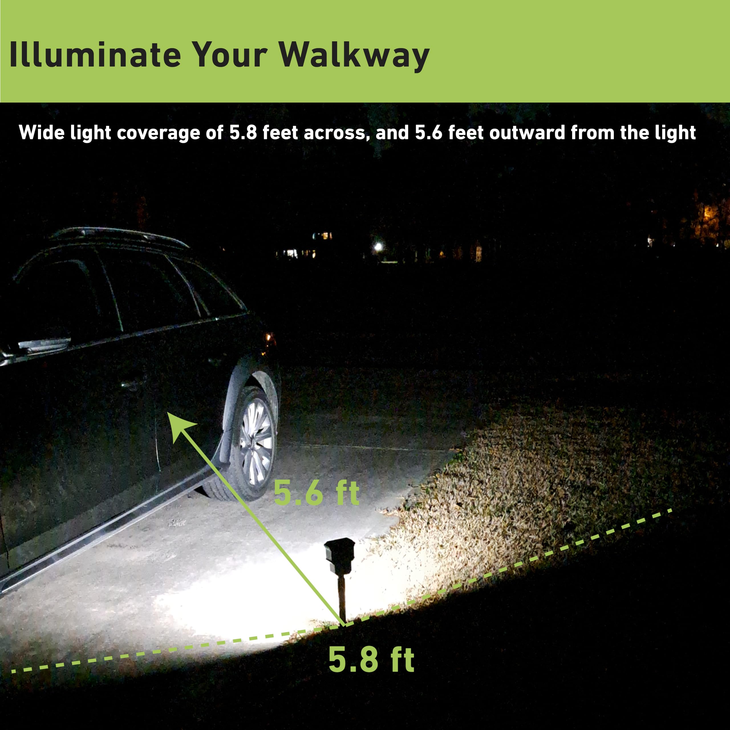 Good Earth Lighting Solar Led Landscape Security Light, 200 Lumens, Motion Sensor, Matte Black, Model Ls1395-Bkm-04Lf2-G