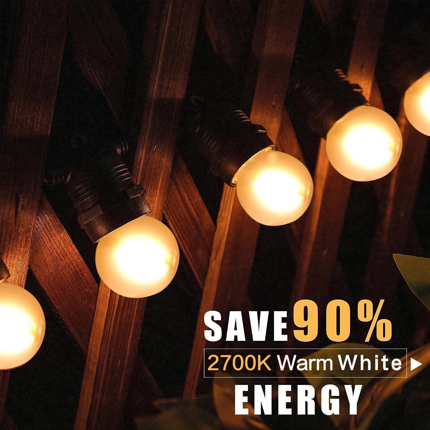 LDCHIUEN G40 LED Light Bulbs 1.5W Soft Warm White 2700K E26 Base, 150 Lumen, Frosted Glass, Pack of 6