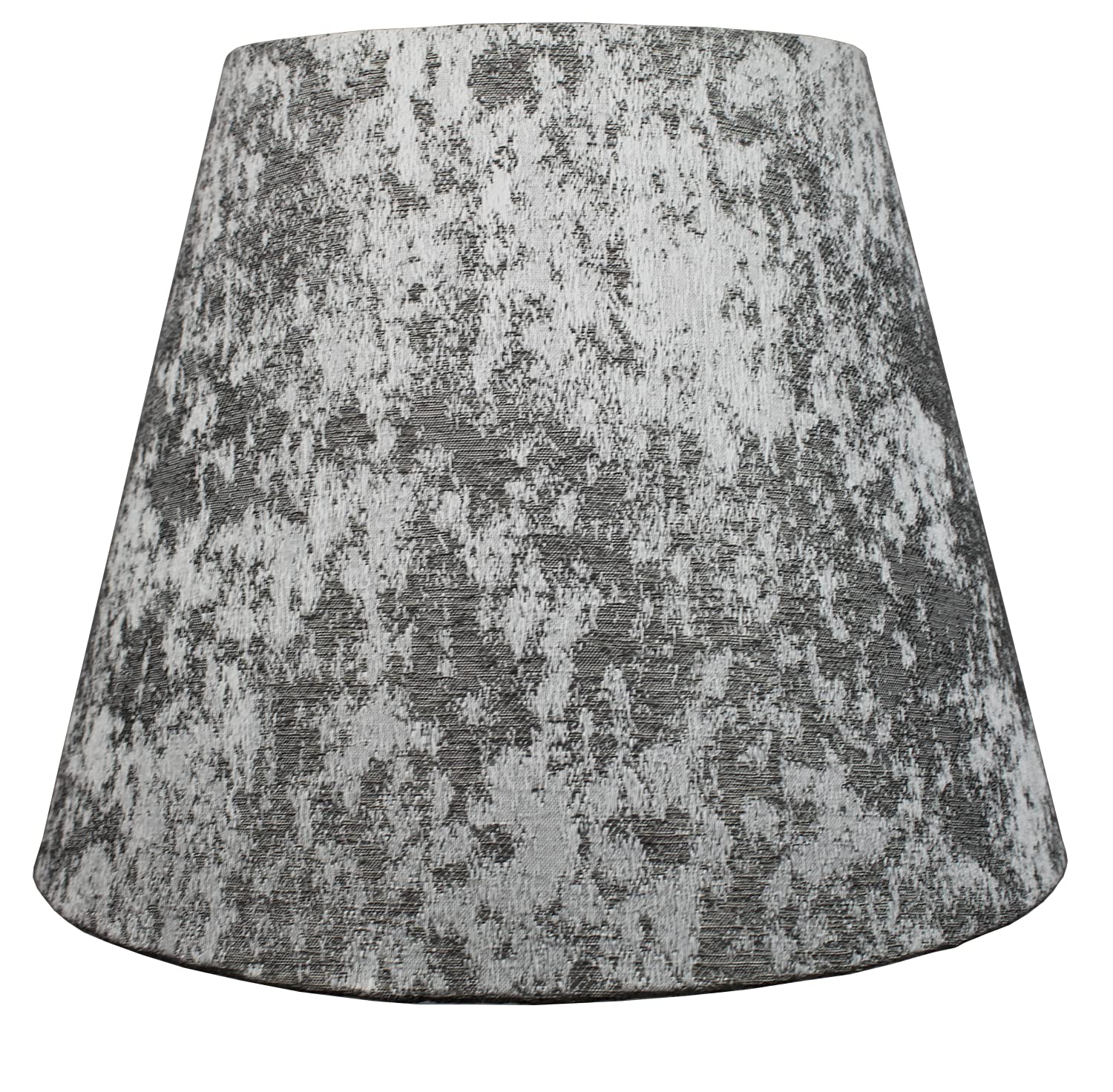 FenchelShades.com Lampshade Linen 6in Top x 10in Bottom x 8in Slant Couture Crushed Sterling Model 6-10-8-W-C-CSTE