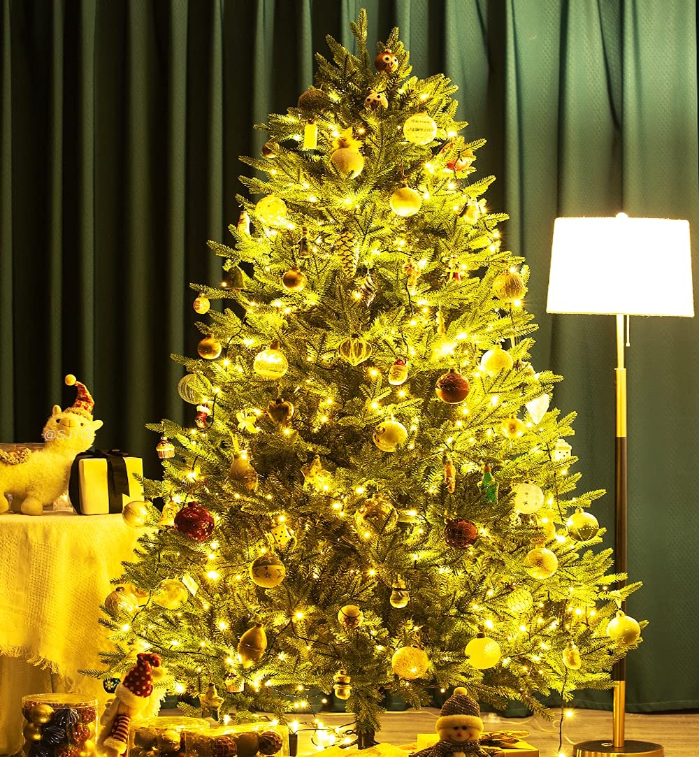 MASHANG Christmas Lights, 18ft 50 LED Outdoor String Lights with Timer & 8 Modes, 3AA Battery Operated Waterproof String Light f