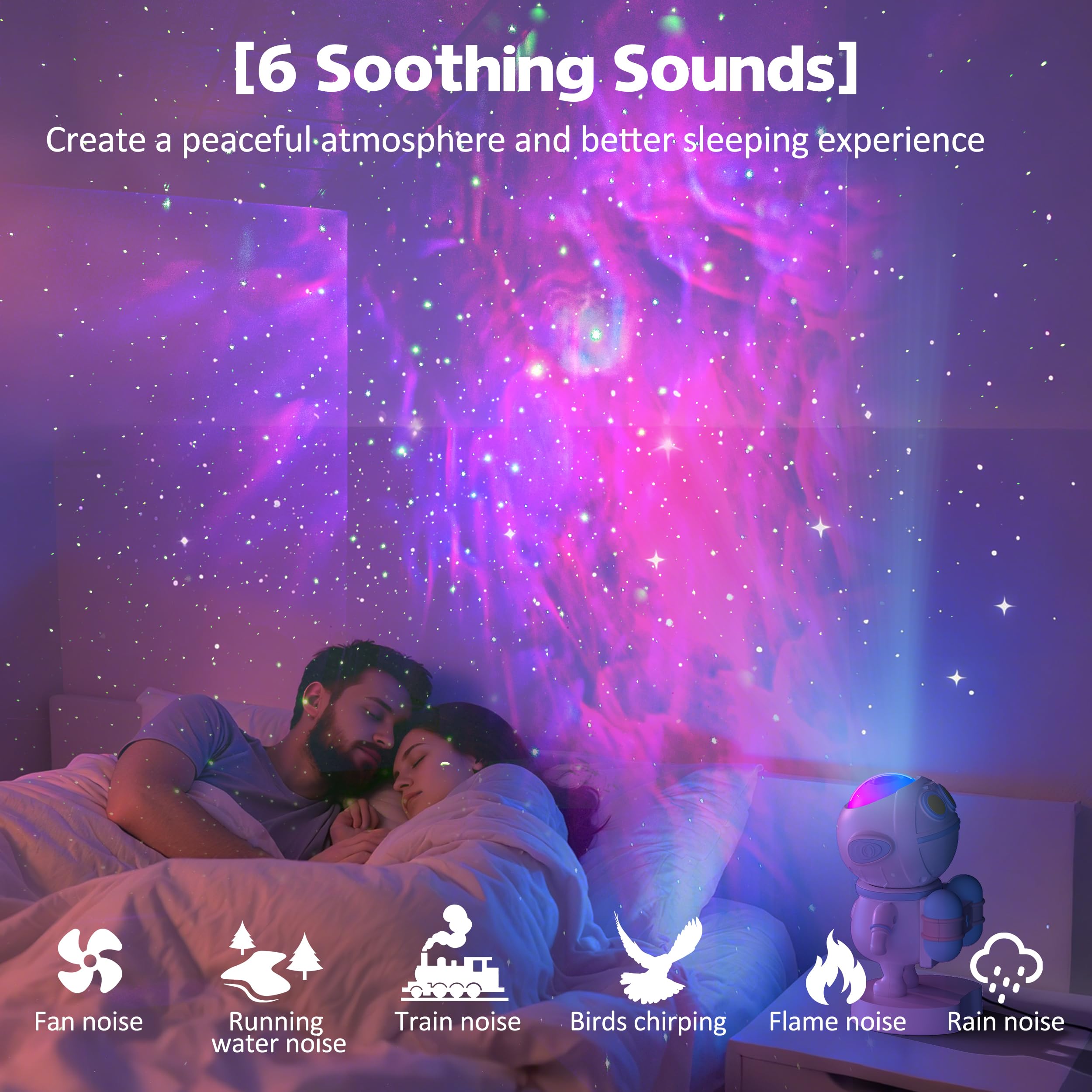 Apollo Star Galaxy Projector Night Light With 16 Light Effects  Nebula Ceiling Led Lamp For Bedroom And Room Decor  For Parties&Christmas &Birthday& Kids Gifts (Blue)