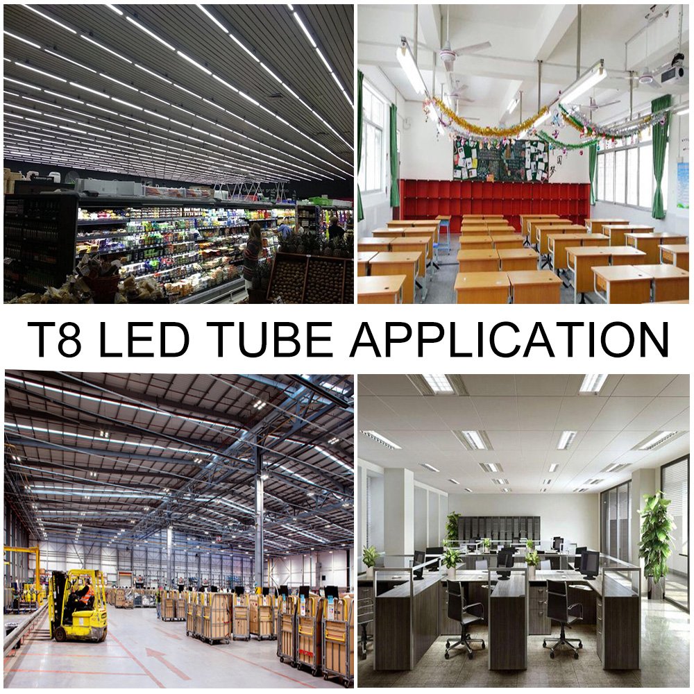 Onlylux T8 8Ft Led Bulbs, F96T12 Led Replacement 8 Foot Led Lights, 40W 4800Lm (100W 8' Fluorescent Equivalent),Single Pin Fa8 B