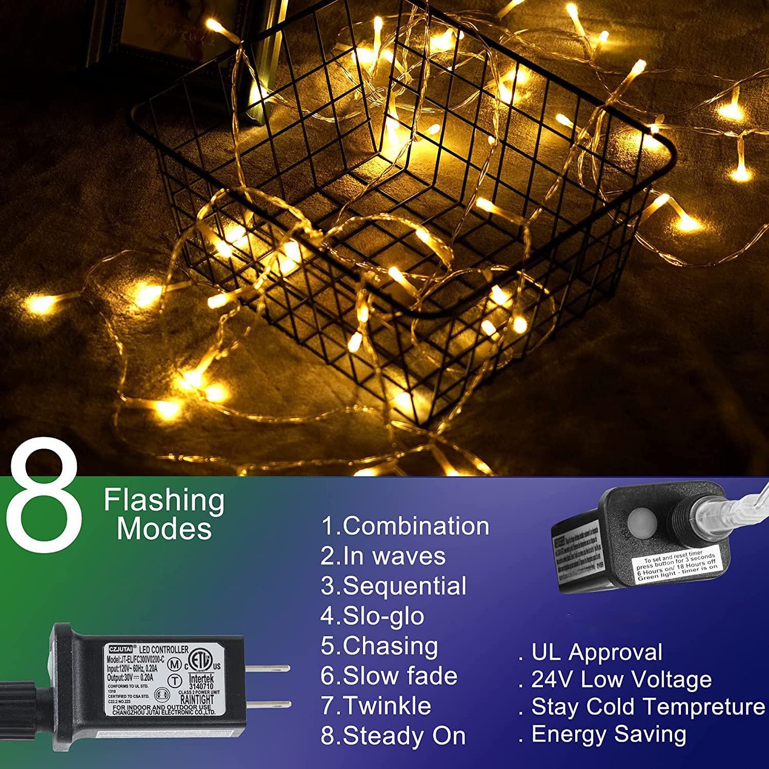 Christmas Decorations Star String Lights, 320 Leds Outdoor Waterfall Tree Lights With 13" Topper Star, Plug In Waterproof Hanging Fairy Lights For Xmas New Year Holiday Party Yard Decor (Warm White)