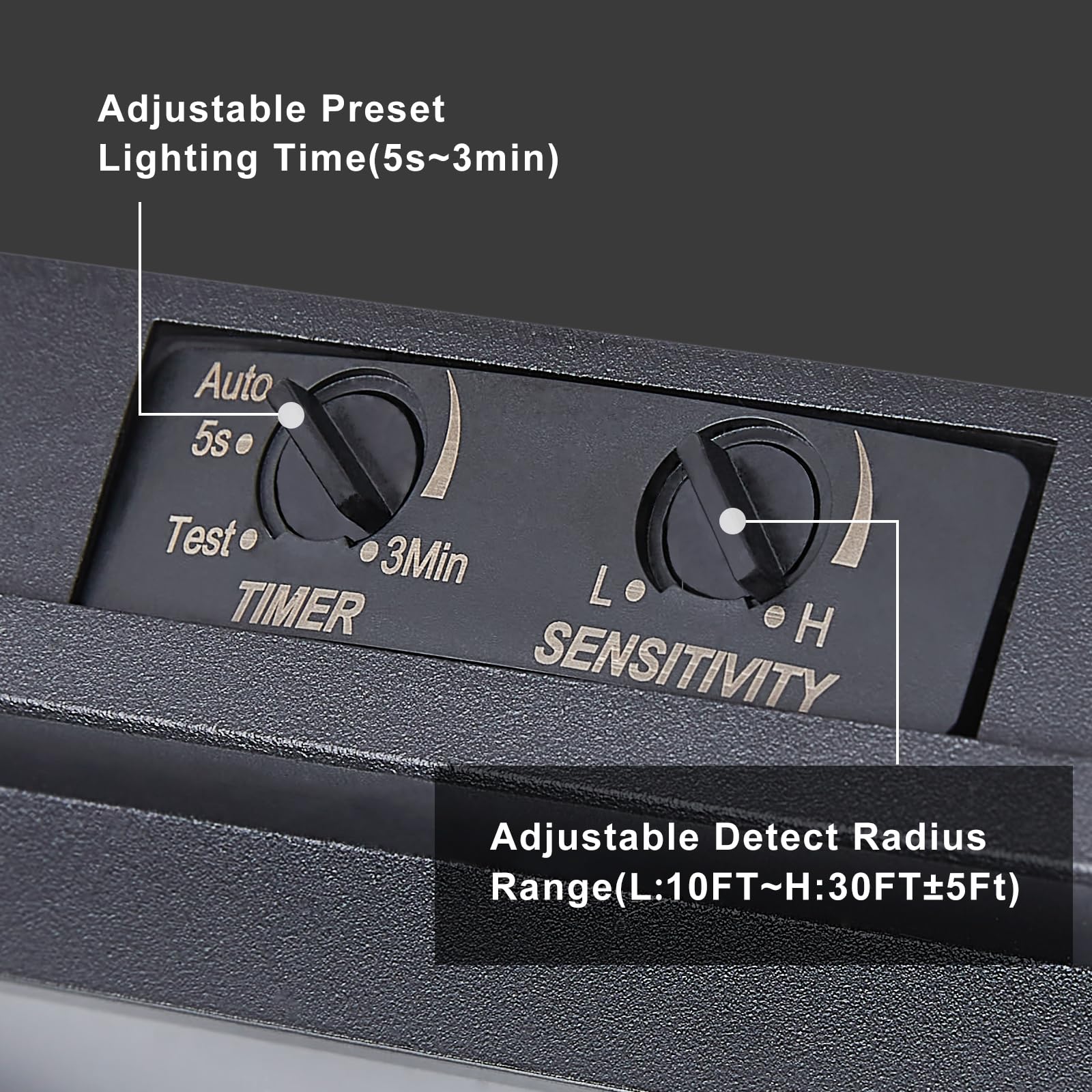 Tarentlight Adjustable Motion Sensor Ceiling Light Fixture Outdoor Modern Design Of Squares Flush Mount 2-Light Textured Black With Clear Glass For Your Porch,Garage,Patio,Hallway,Front And Back Yards