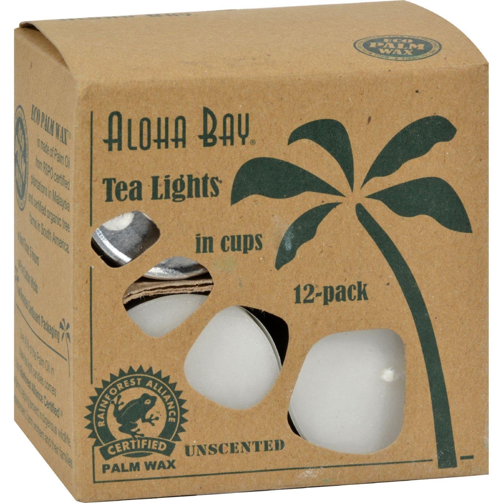 Aloha Bay Tea Light  White  12/.7 Oz ( Multi-Pack)3