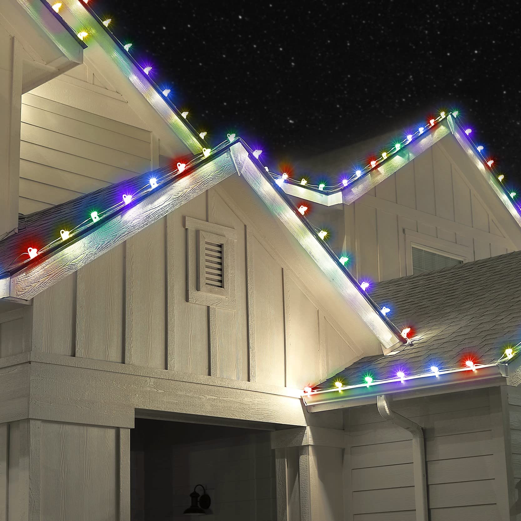 Set Of 500 Holiday Lighting Outlet C9 Led Christmas Lights | Multi-Colored C9 Led Filament Lights | Red, Green, Blue, Yellow, &