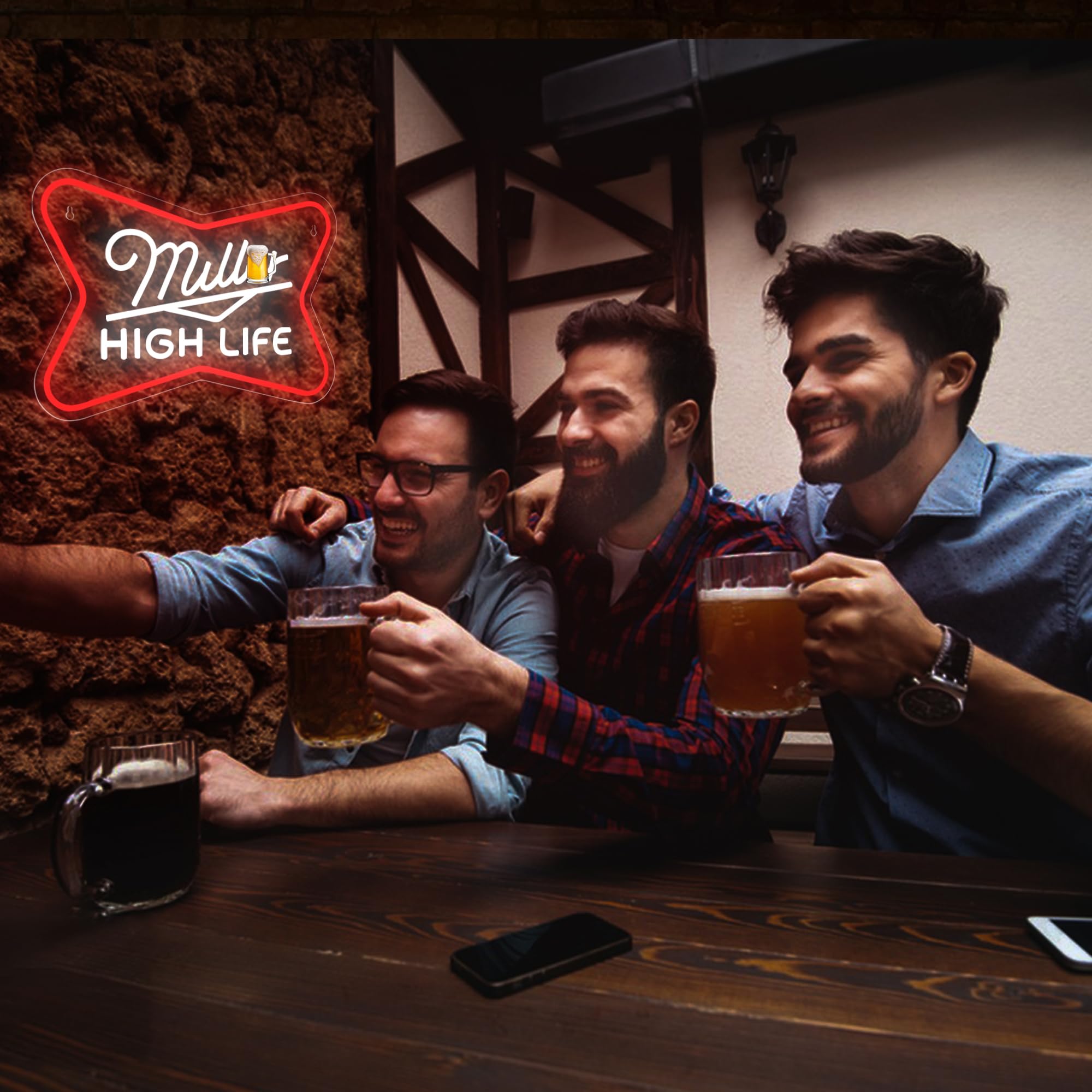 malt-inspired Neon Sign For Wall Decor malt-inspired Led Neon Lights For Home Bar Man Cave Garage Pub Bar Party Game Room Hotel Bedroom Birthday Gifts Usb Powered(Xd-270)