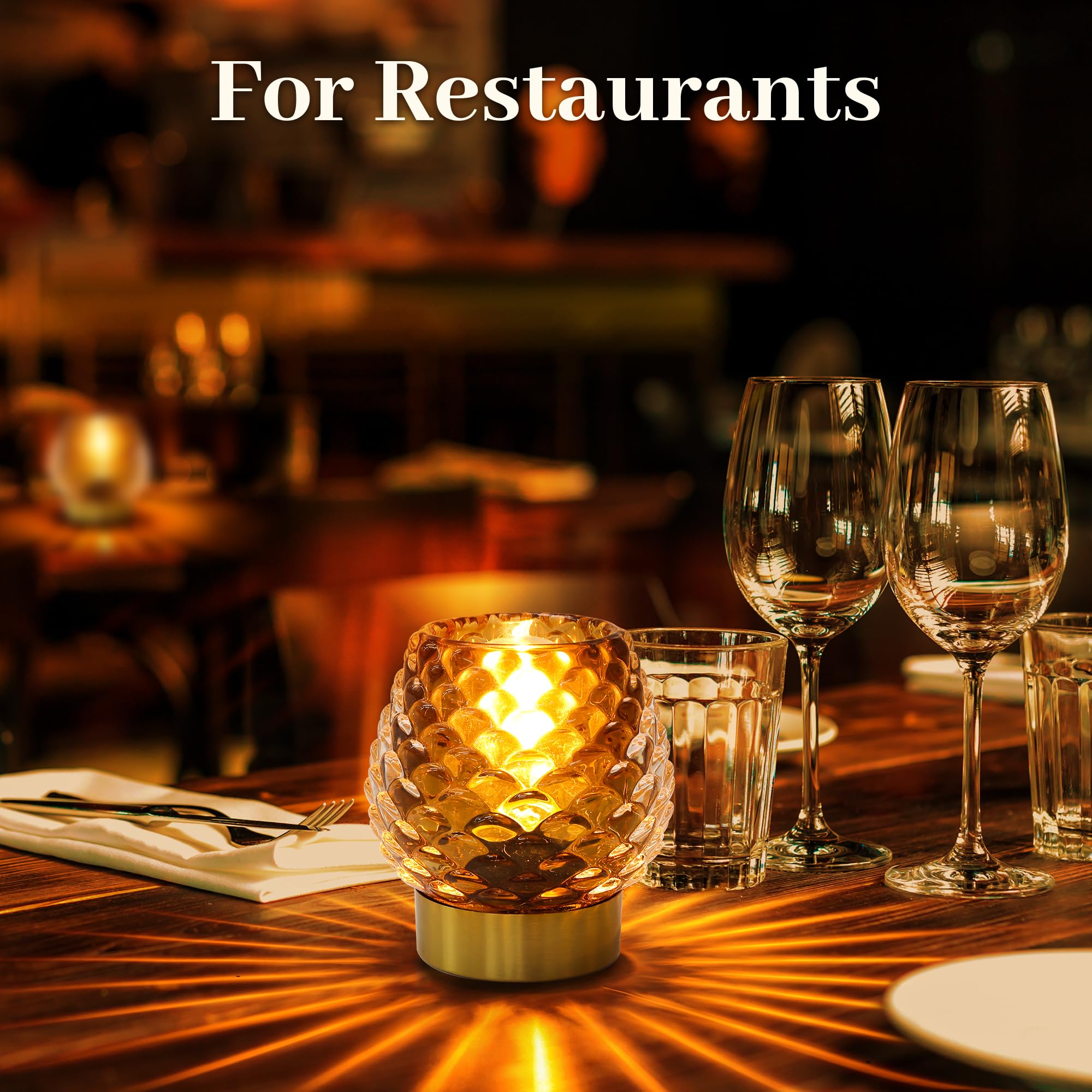 Cycodo Small Table Lamp With Timer,Cordless Battery Operated Lamp With Led Bulb,Glass Battery Powered Lamp For Bedroom/Bathroom/