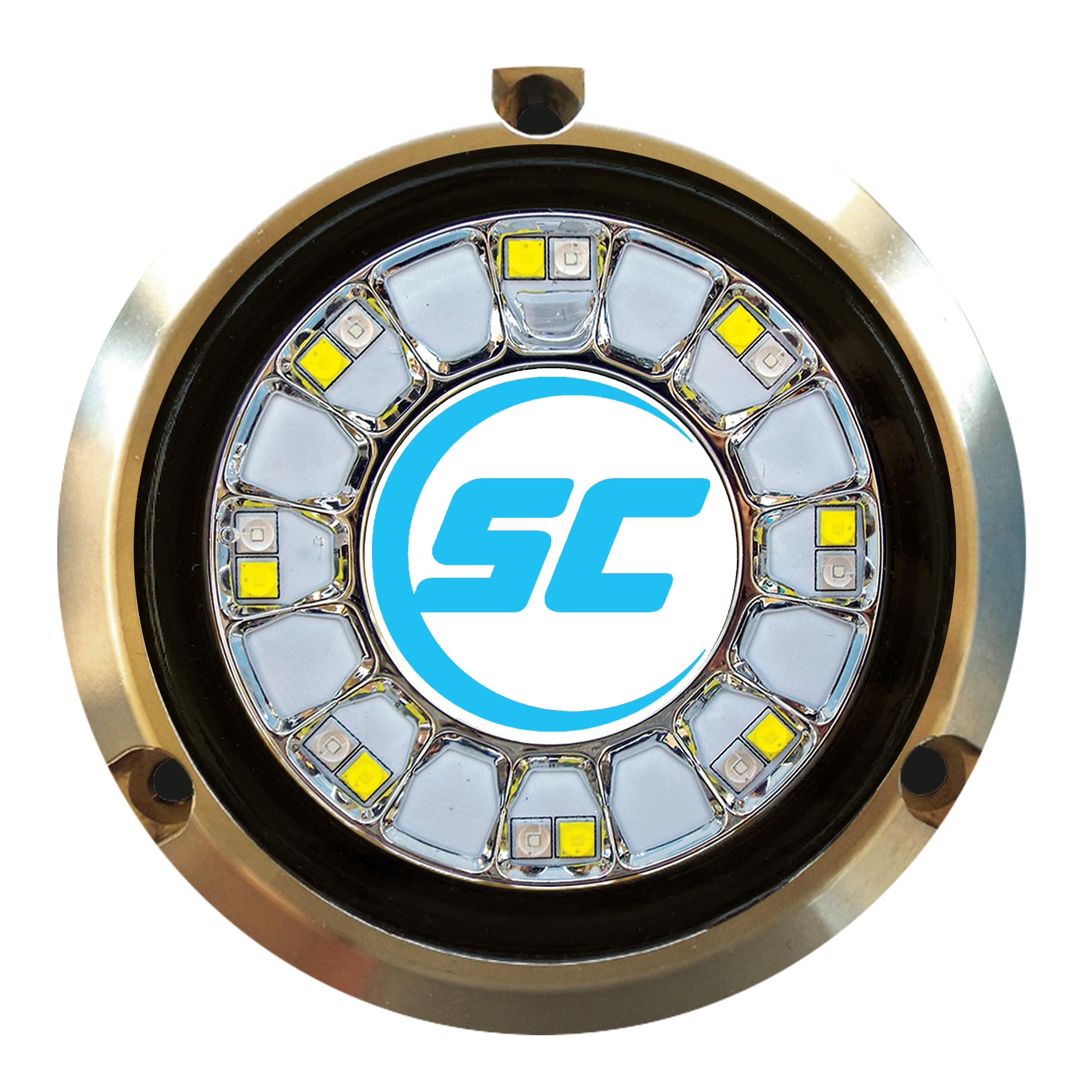 shadow-caster SCR-16 LED Underwater Boat Light - 60W Surface Mount - Bronze - Dual Color Blue/White
