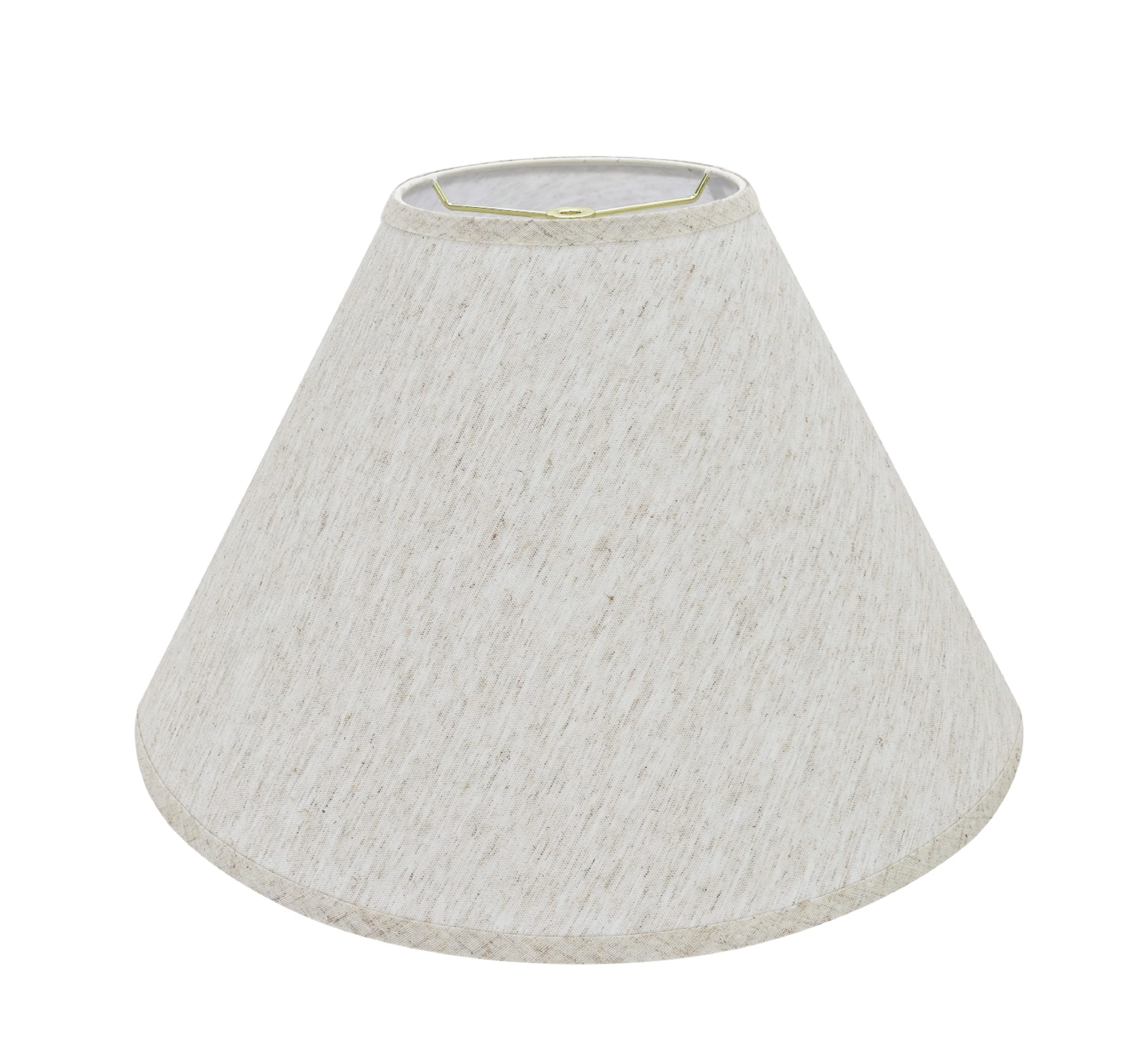 Aspen Creative Transitional Hardback Lamp Shade, Empire Shape, Flaxen, 18in Wide, Model 32772, Size 7in x 18in x 12 1/2