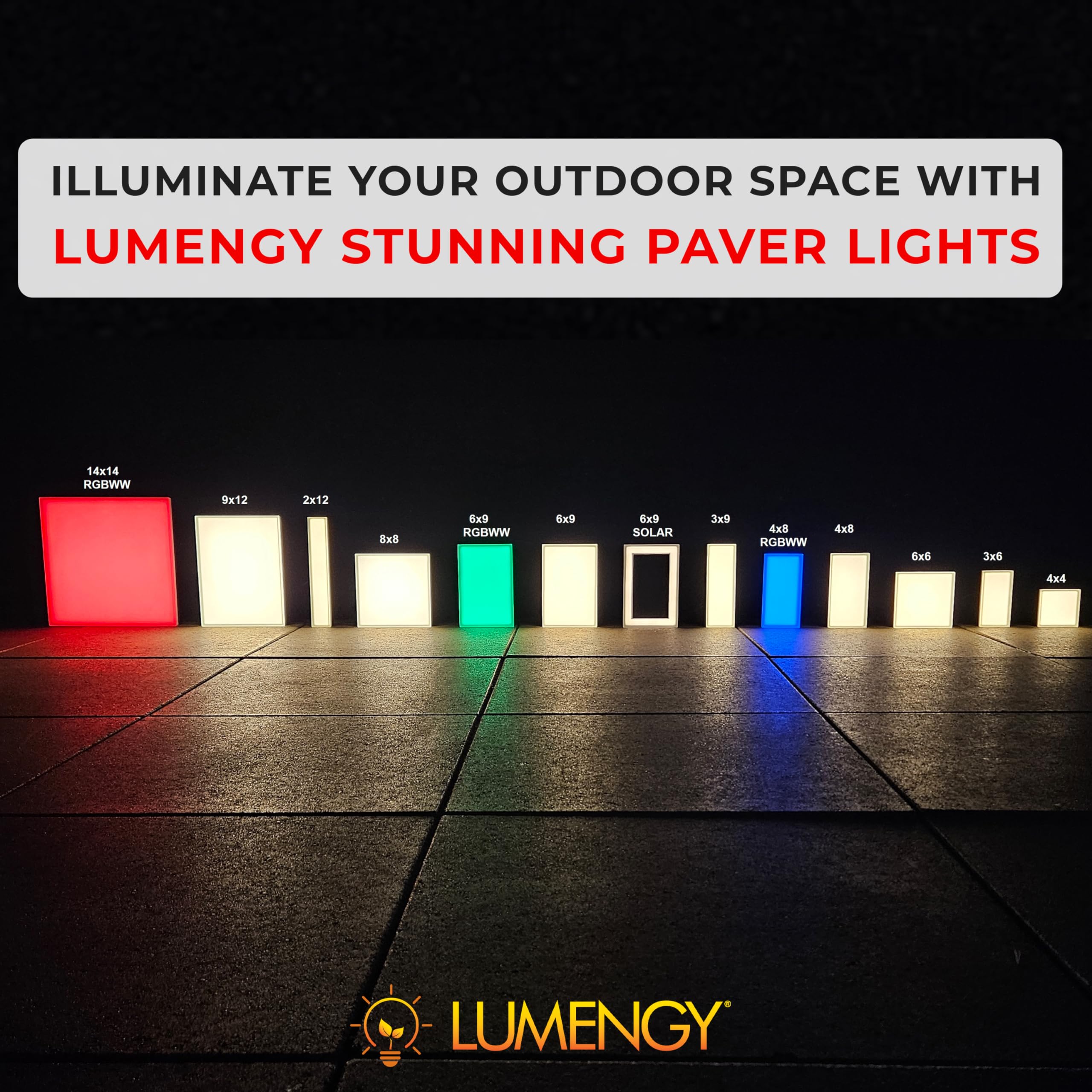 Lumengy Paver Light 9  9 Inch, 2700K Warm White Glare-Free Illumination For Driveways, Pathways, Pool Deck & Patios,12V Ac/Dc, W