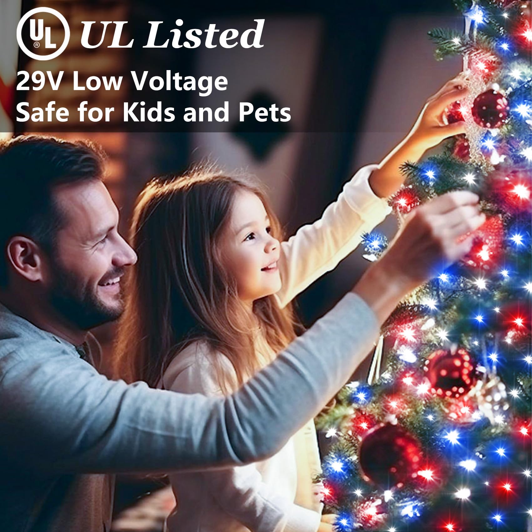 750 Led 240Ft Christmas String Lights Outdoor With 12 Lighting Modes  Green Wire Christmas Lights With Timer & Dimmable  Waterproof Plug In Fairy Lights For Room Party Home Xmas  Red White & Blue