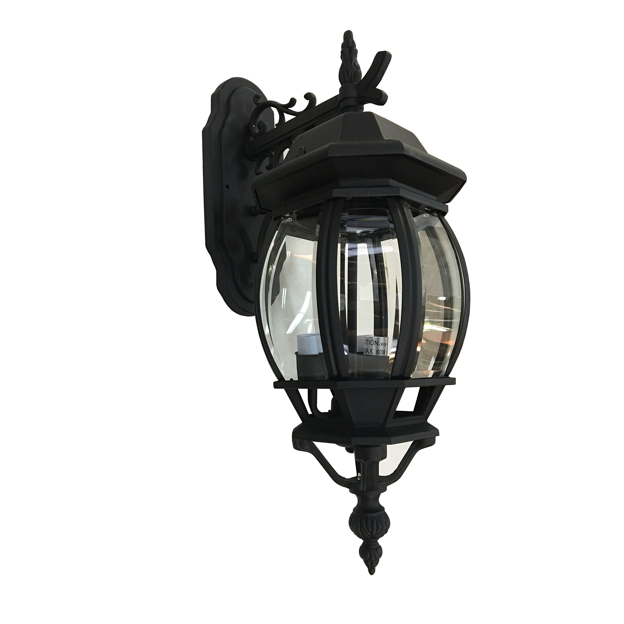 Art Craft Lighting Classico Medium Outdoor Wall Mount, Black, Metal, Model Artac8361Bk