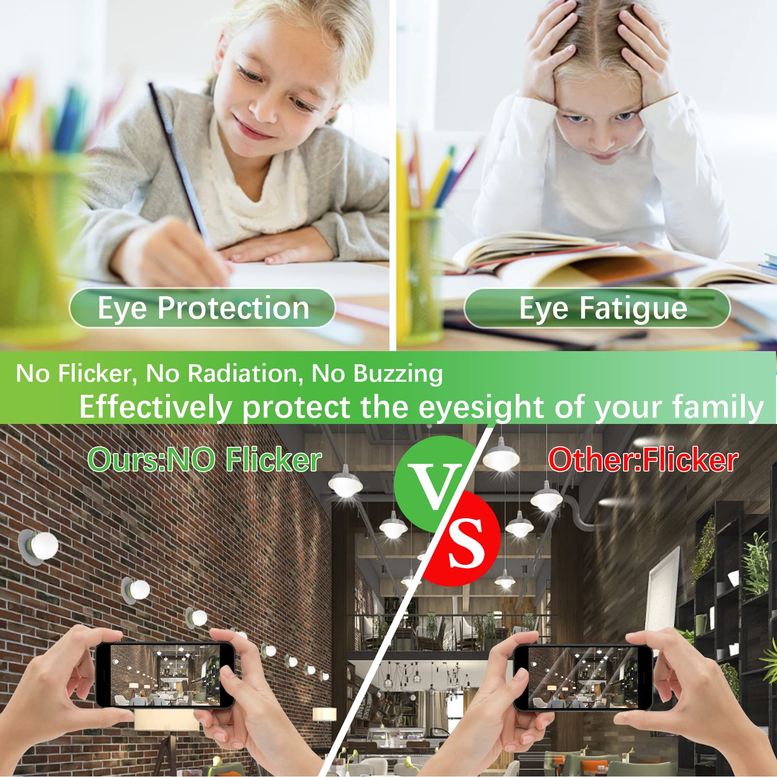 Jardhom G120 Dimmable LED Light Bulb, 20W (200W Equivalent), 3000K Warm White, E26 Base, 2000 Lumen, 4.