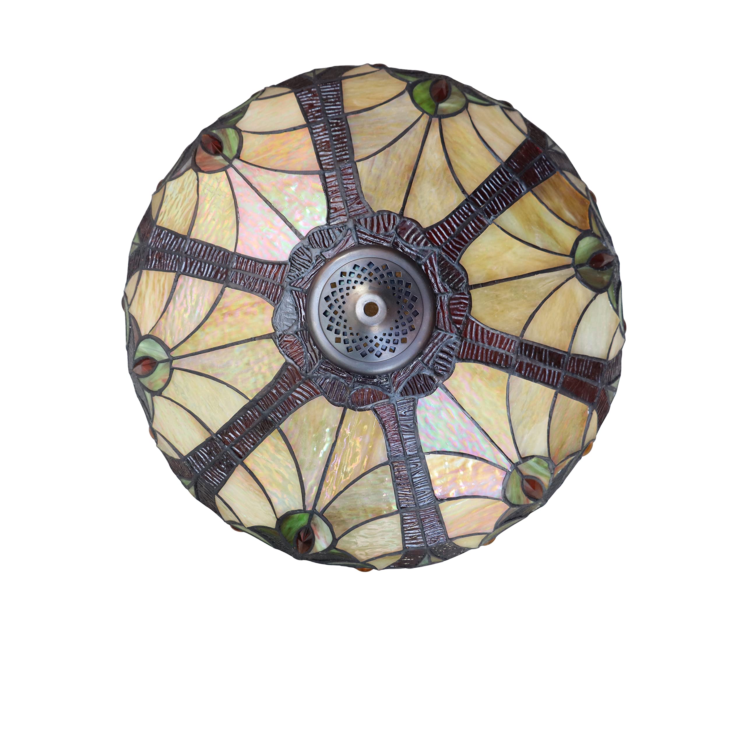 Chloe Lighting Adia Victorian-Style Ceiling Pendant 18in Wide Dark Bronze Glass 2 Light Model CH38632AV18-UP2