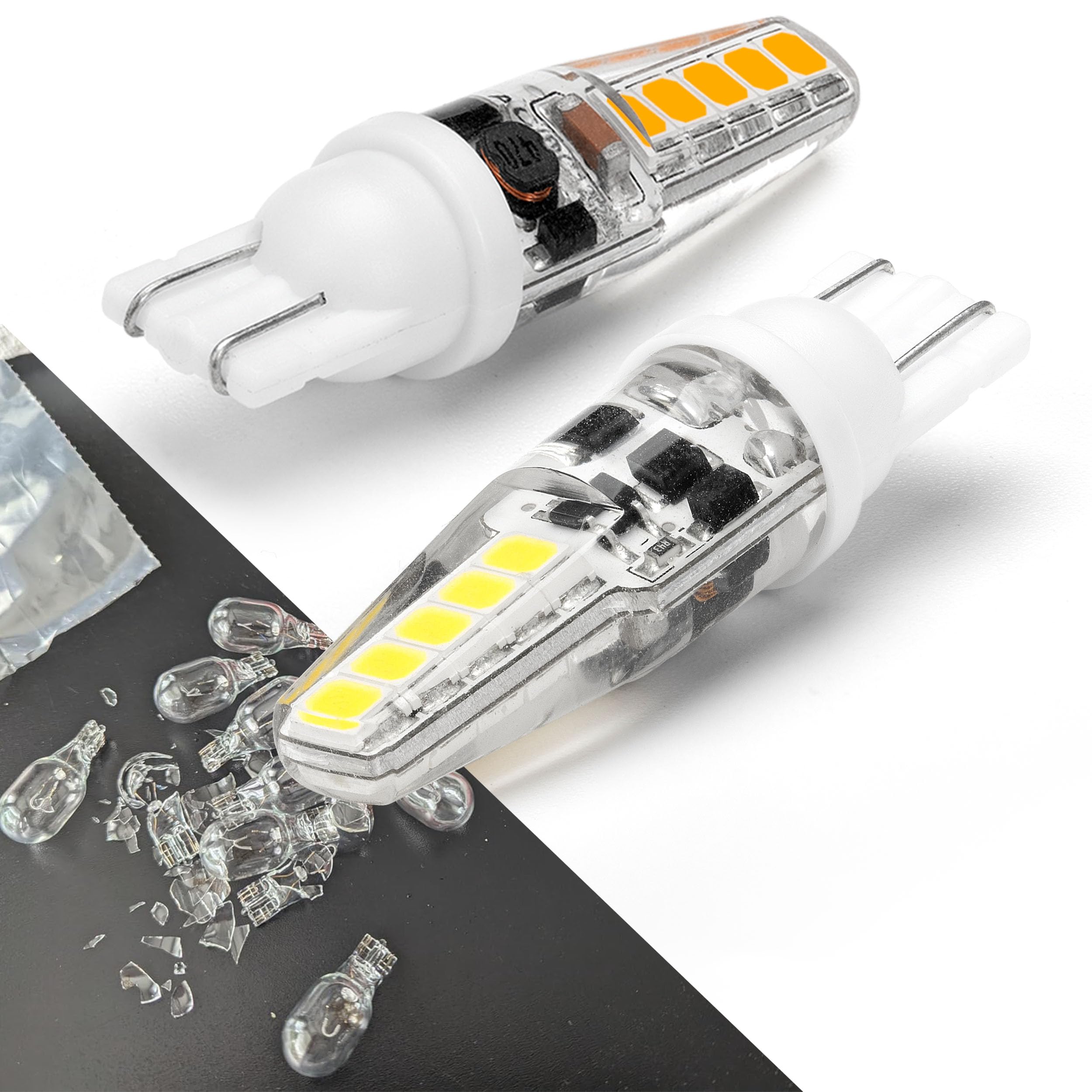 12 Volt Low Voltage Wedge Base Led Landscape Bulbs T5 T10 3W 300Lm,T5 Malibu Path Garden Light Bulbs,921 922 912 194 168 T10 Rv