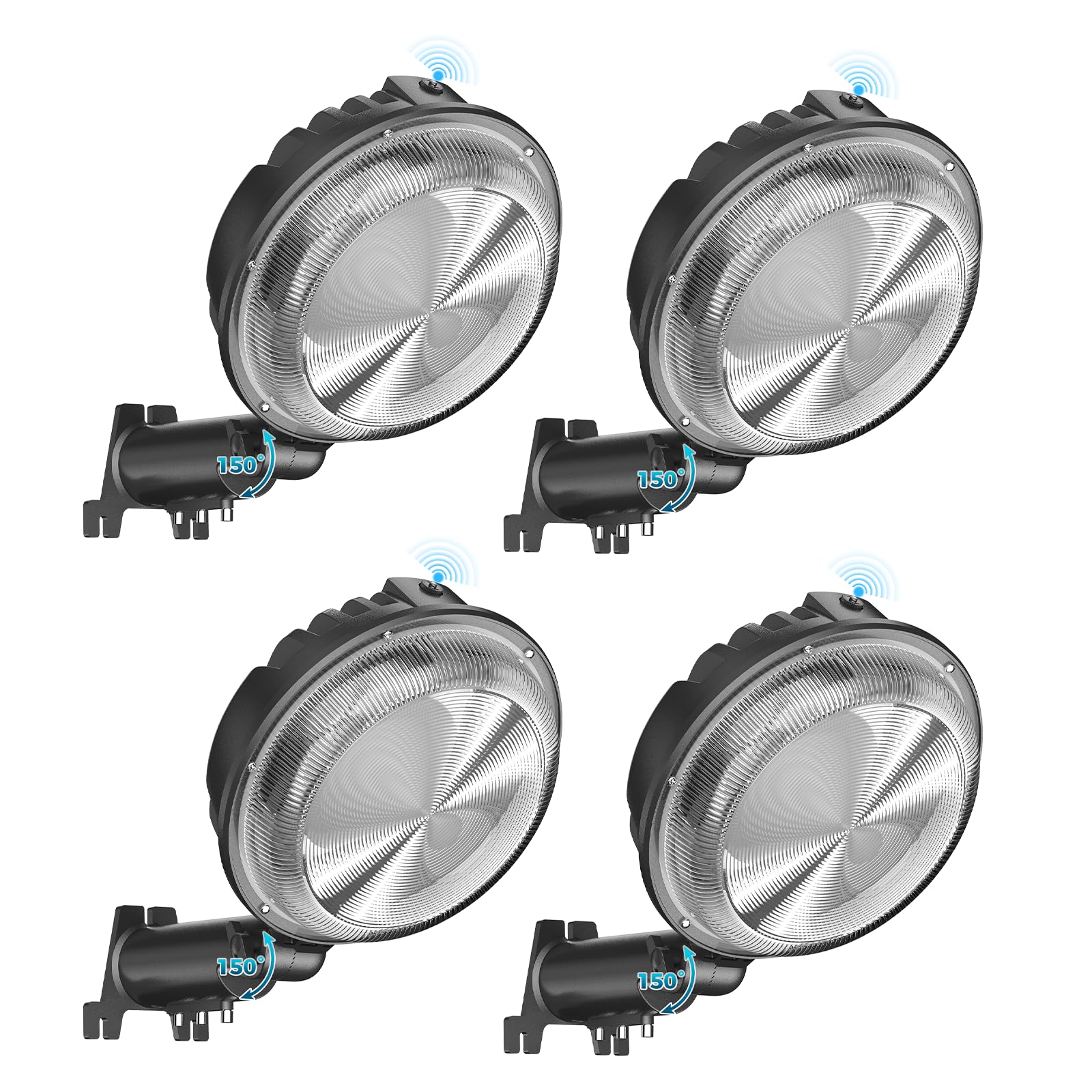 Aikvsxer Led Barn Lights 160W 24000Lm Yard Area Light Dusk To Dawn Outdoor Lighting 6500K Security Flood Light Ip66 Waterproof For Garden Garages Street Warehouse Farmhouse 4 Pack
