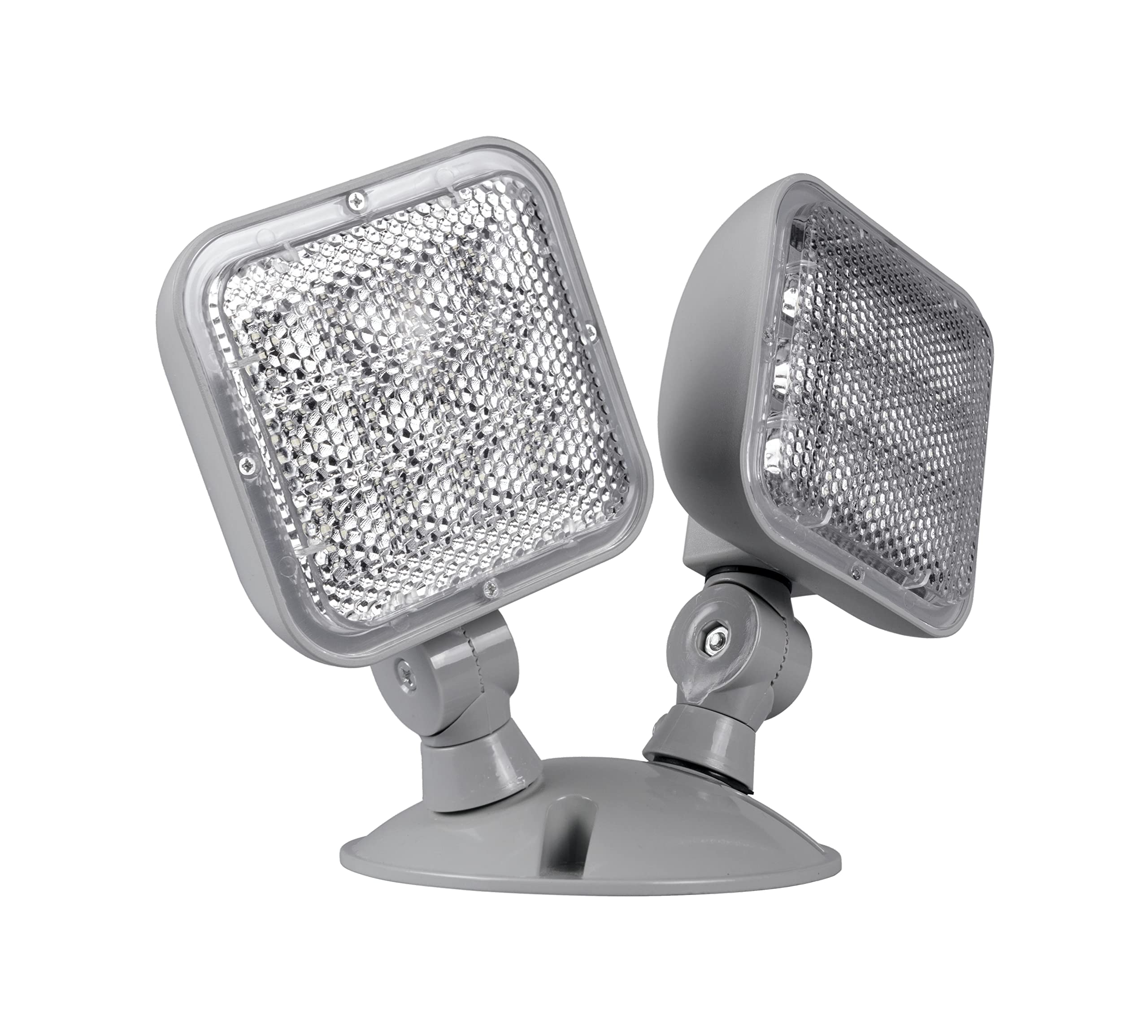 Nicor Lighting Wet Location Emergency Led Remote Dual Light Fixture (Erl4-10) , Gray