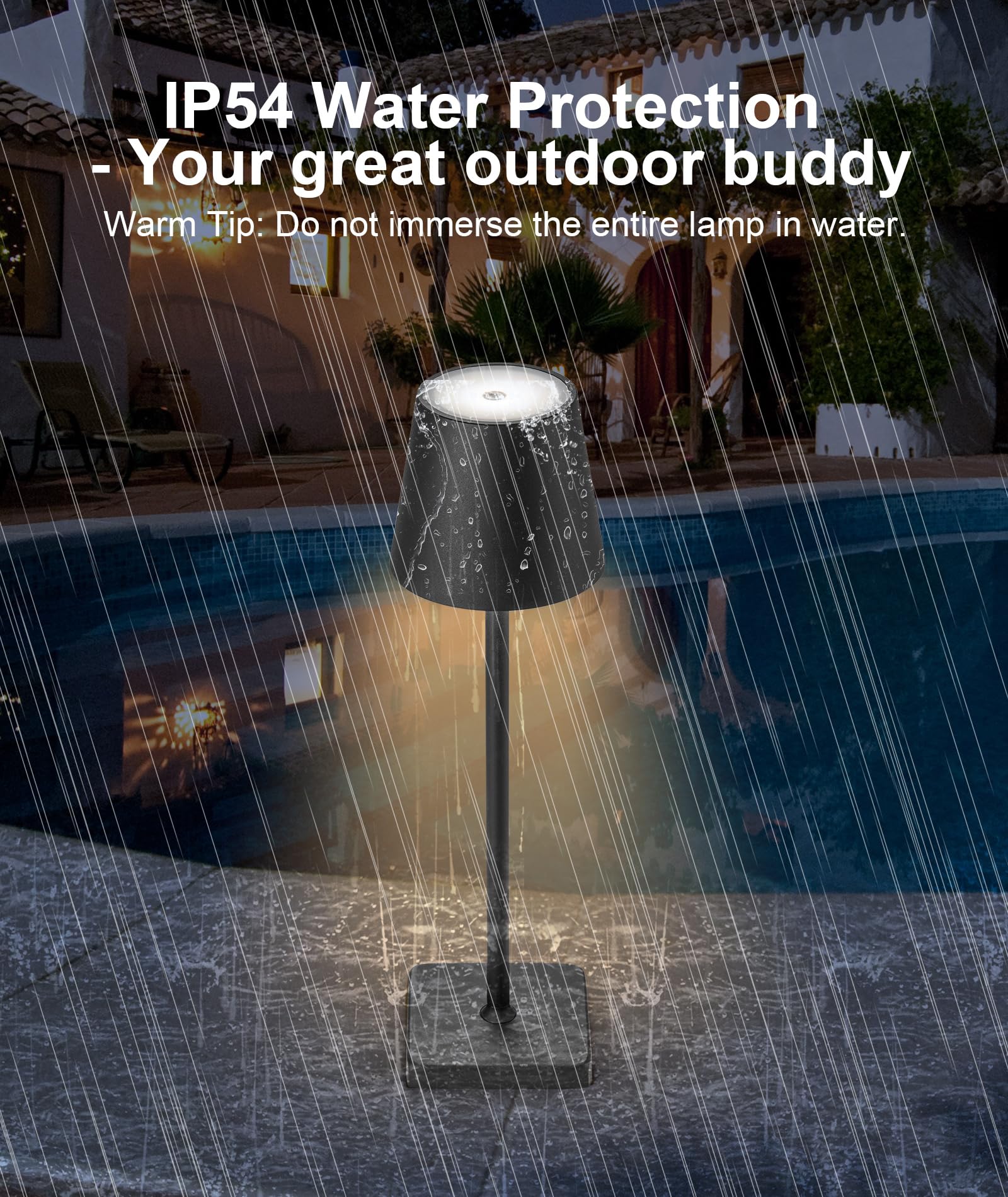 Hasun 2 Pack Led Cordless Rechargeable Table Lamp, 5200Mah Battery Operated Desk Lamp Table Light, Aluminum Shell, 3 Color Stepl