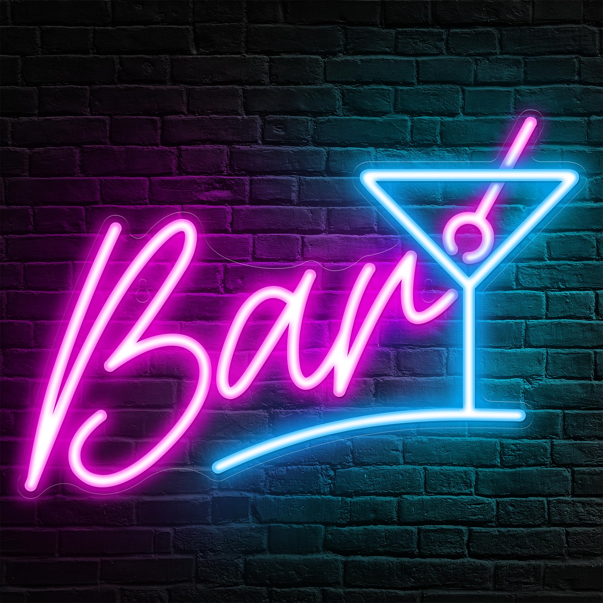 Kavaas Bar Neon Sign For Home Bar  Led Bar Sign For Man Cave Pub Cocktails Party - Best Gifts For Husband  Father  Birthday  Christmas