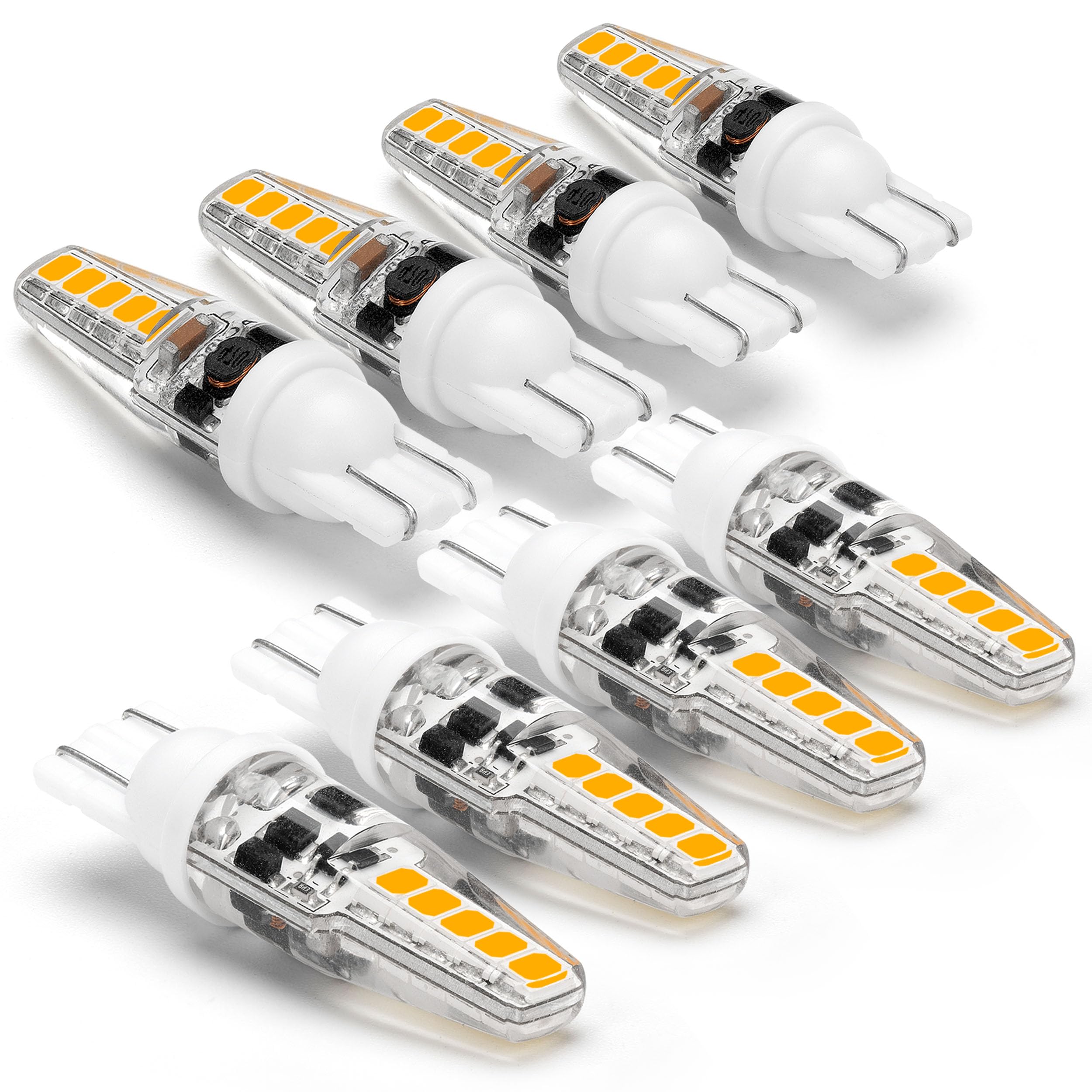 Hylroe T10 Wedge Base Landscape 194 921 Led Light Bulb 2700K Warm White 3W Equivalent 15W 20W Low Voltage Ac/Dc12V-24V T5 Led Bu
