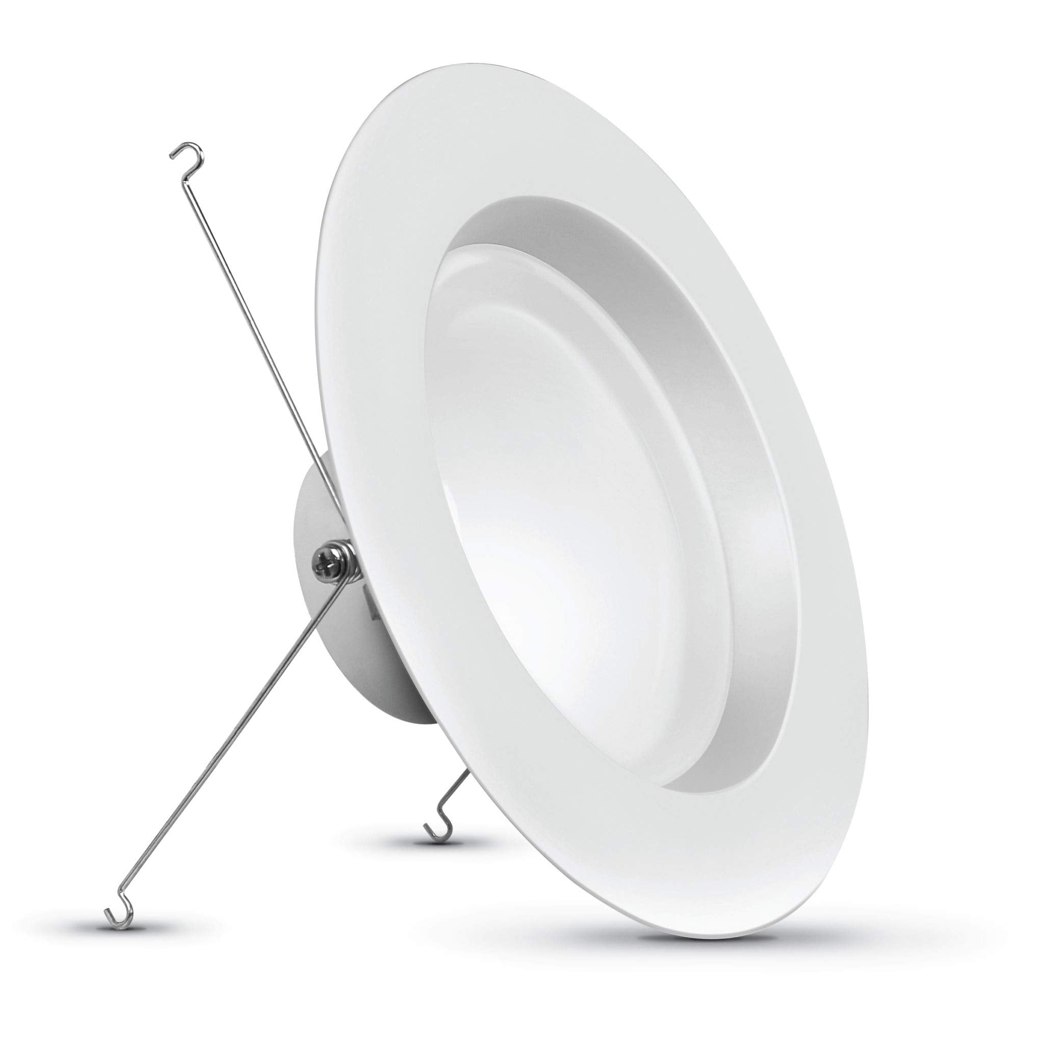 Feit Electric LED Recessed Downlight 120W Equivalent Dimmable 5/6in White Copper Model LEDR56HO/6WYCA