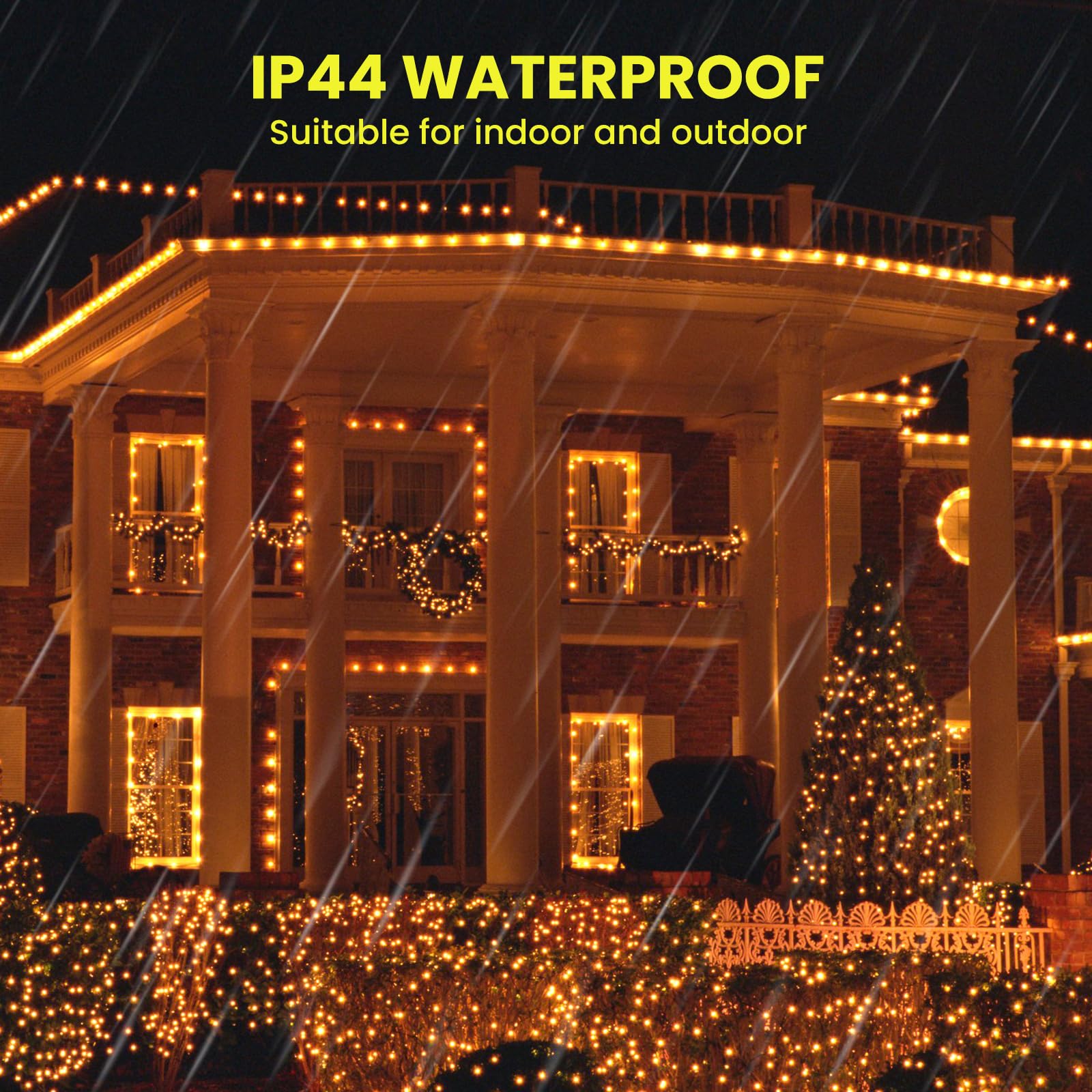 Dailyart 1000 LED Fairy Lights, Warm White, 75Ft Waterproof String Lights with Remote, Gold Copper Wire for Indoor/Outdoor Use