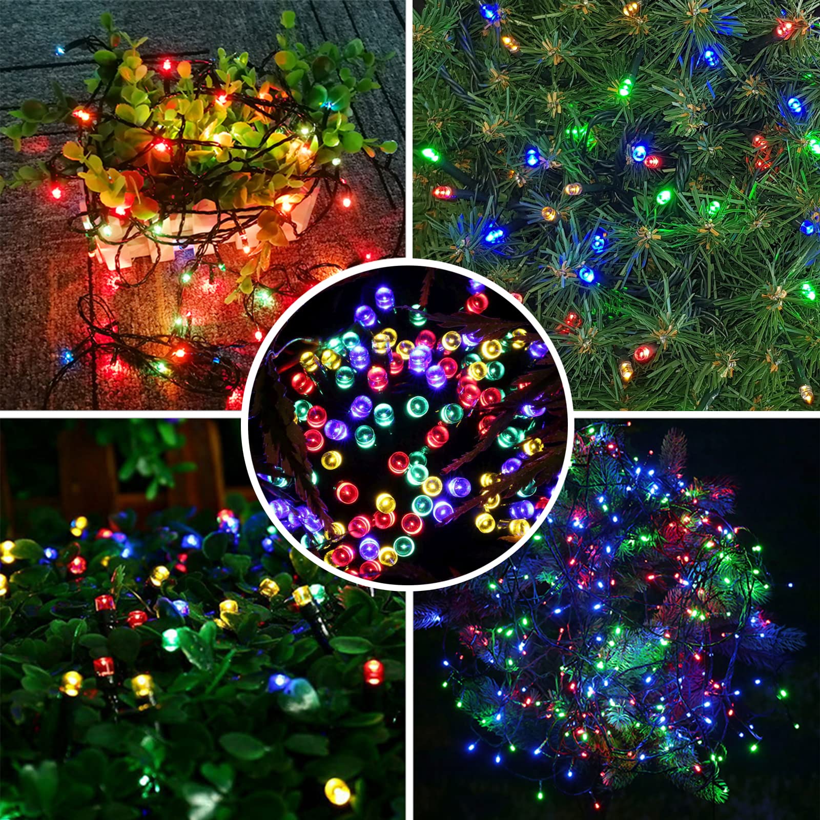 Bhclight Extra-Long 95Ft 240 Led Green Wire Christmas String Lights Outdoor/Indoor, Christmas Tree Lights With 13 Lighting Modes
