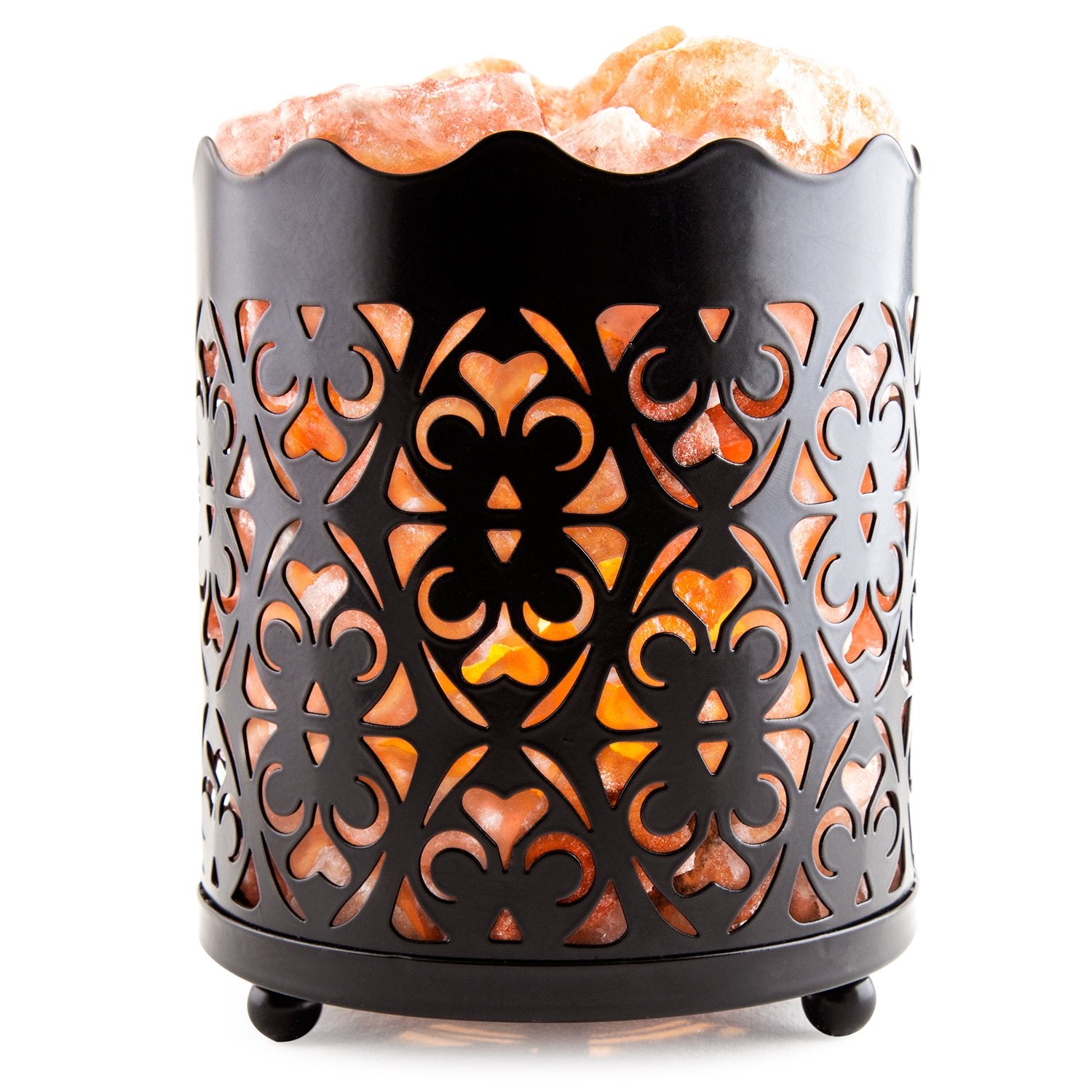 CRYSTAL DECOR Himalayan Pink Salt Lamp with Dimmer Cord & Bulb - Flanigan Color, Model 43219-88545, Crystal Material