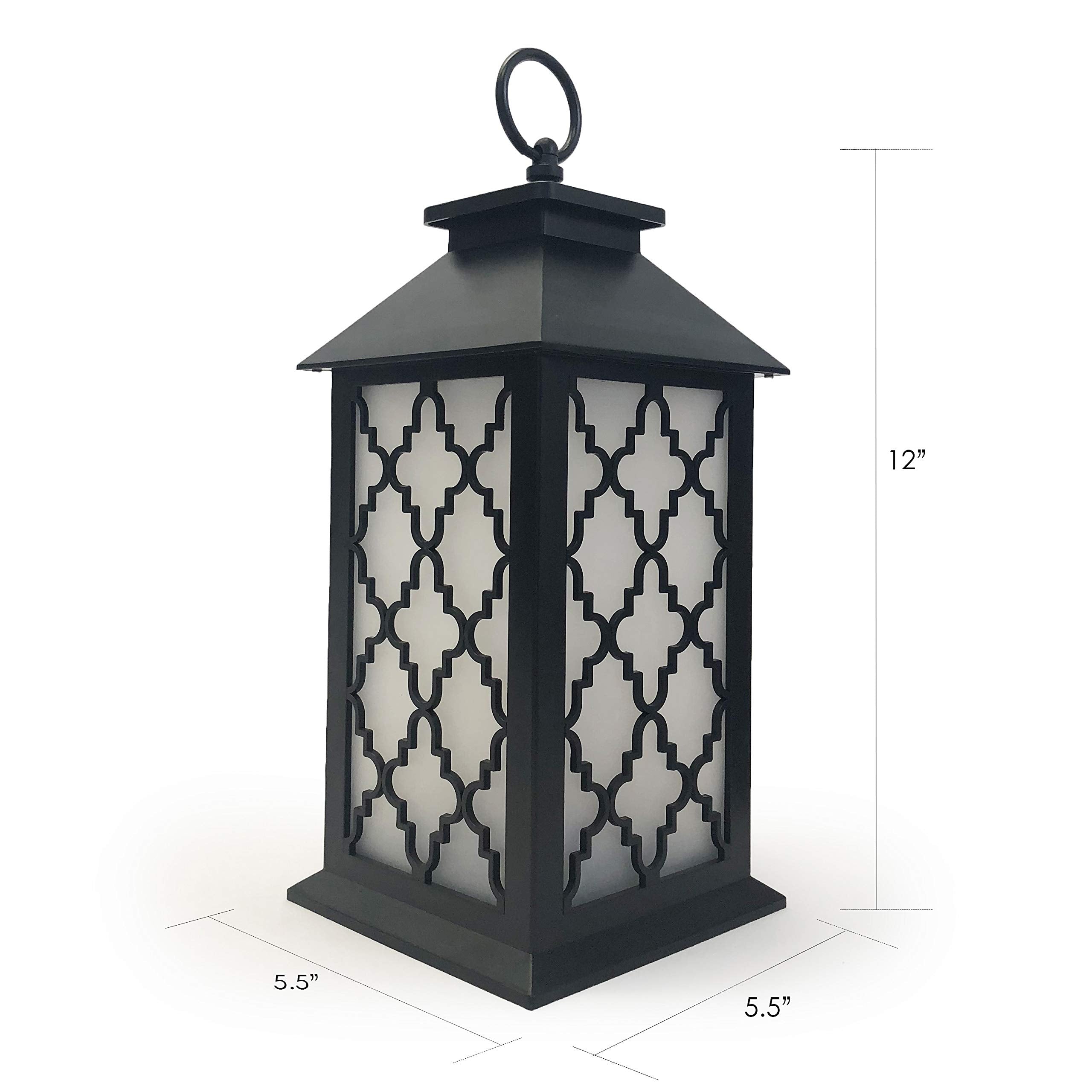 Allgala 12'' Led Flame Effect Lantern Lamp