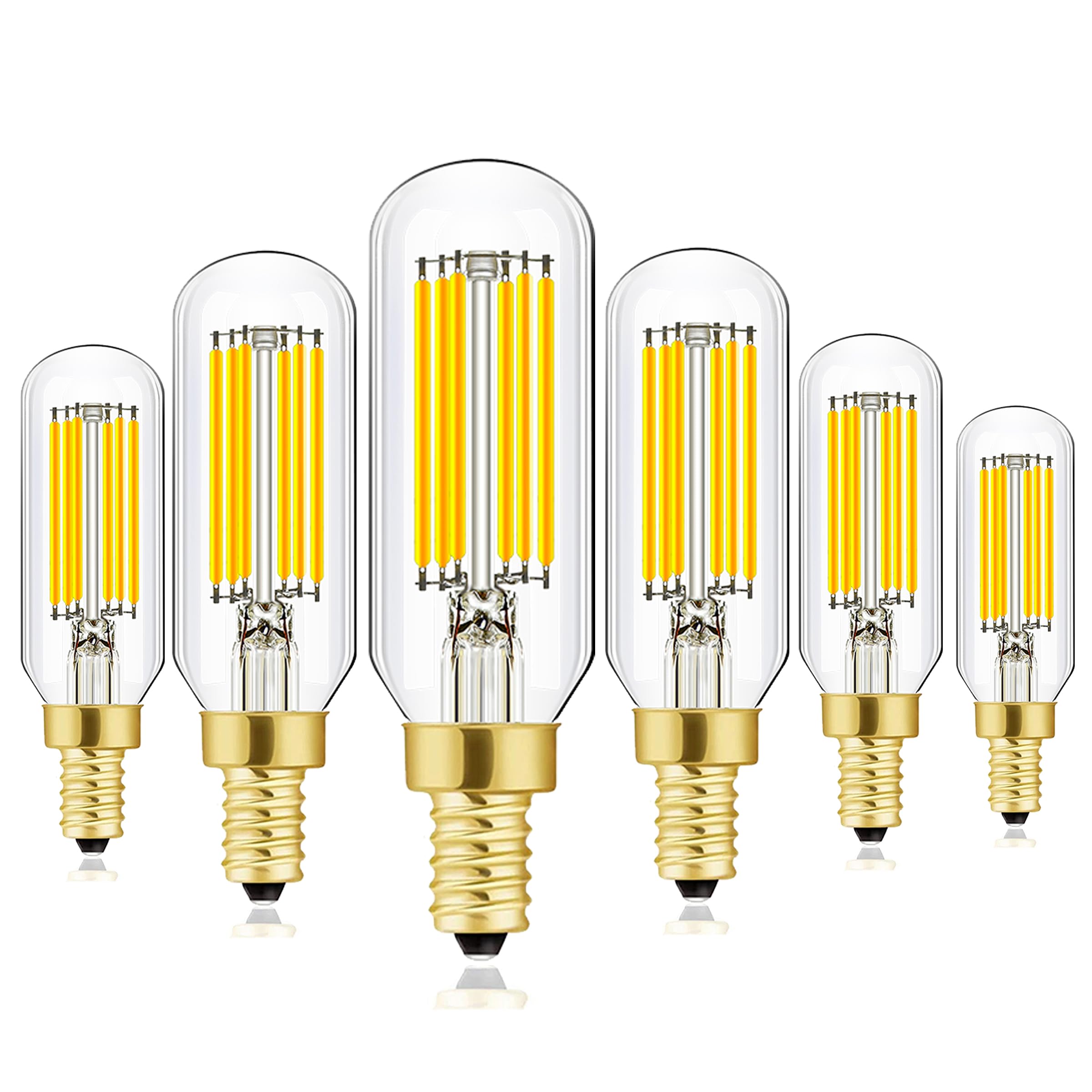 Xininsun T6 Led Bulb Dimmable 6W Equal Daylight White 4000K T6 T25 E12 Candelabra Led Light Bulb 60 Watt For Chandeliers,Ceiling