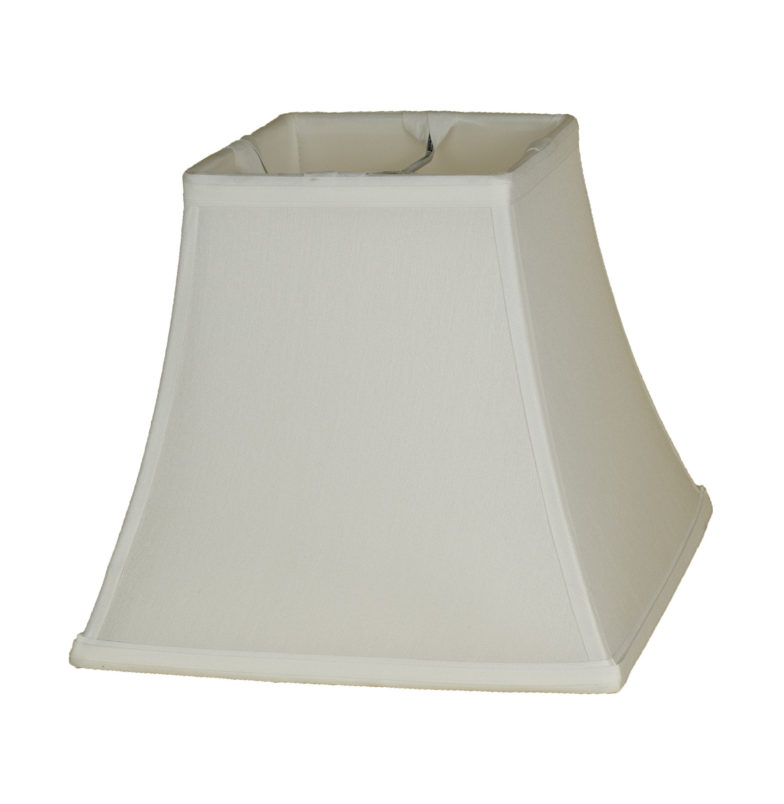 Urbanest Softback Bell Lampshade, Faux Silk, Bright White, 5.25x9x8in