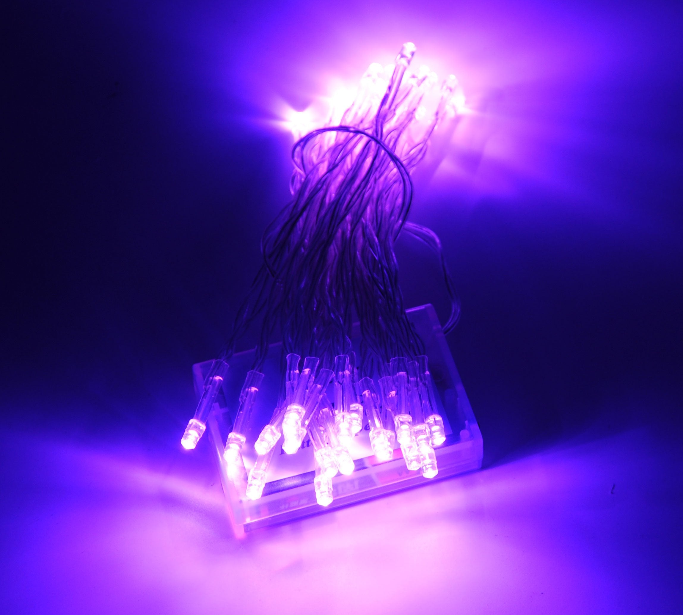Karlling Battery Operated Purple 40 Led Fairy Light String Wedding Party Xmas Christmas Decorations(Purple)