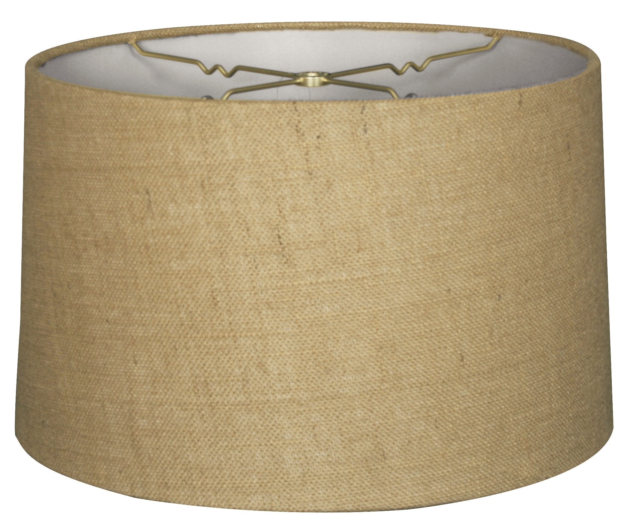 Royal Designs, Inc. Shallow Drum Lamp Shade, HB-610-18BL, Fabric, Burlap, 17 x 18 x 11.5