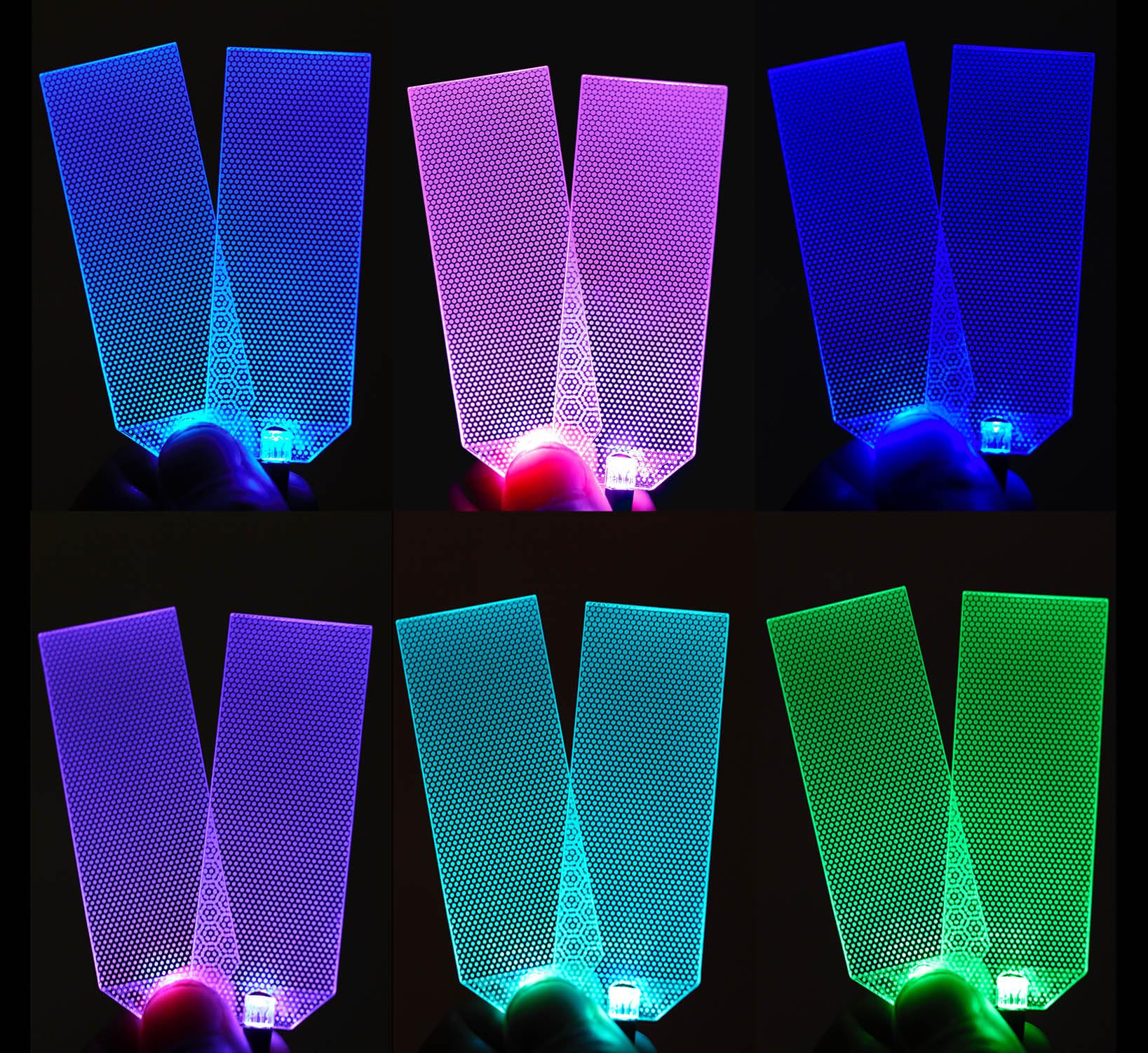 mlnyitus RGB Button Switch Helmet Light Kit - Flexible Batman DIY Cosplay Decorations for Men