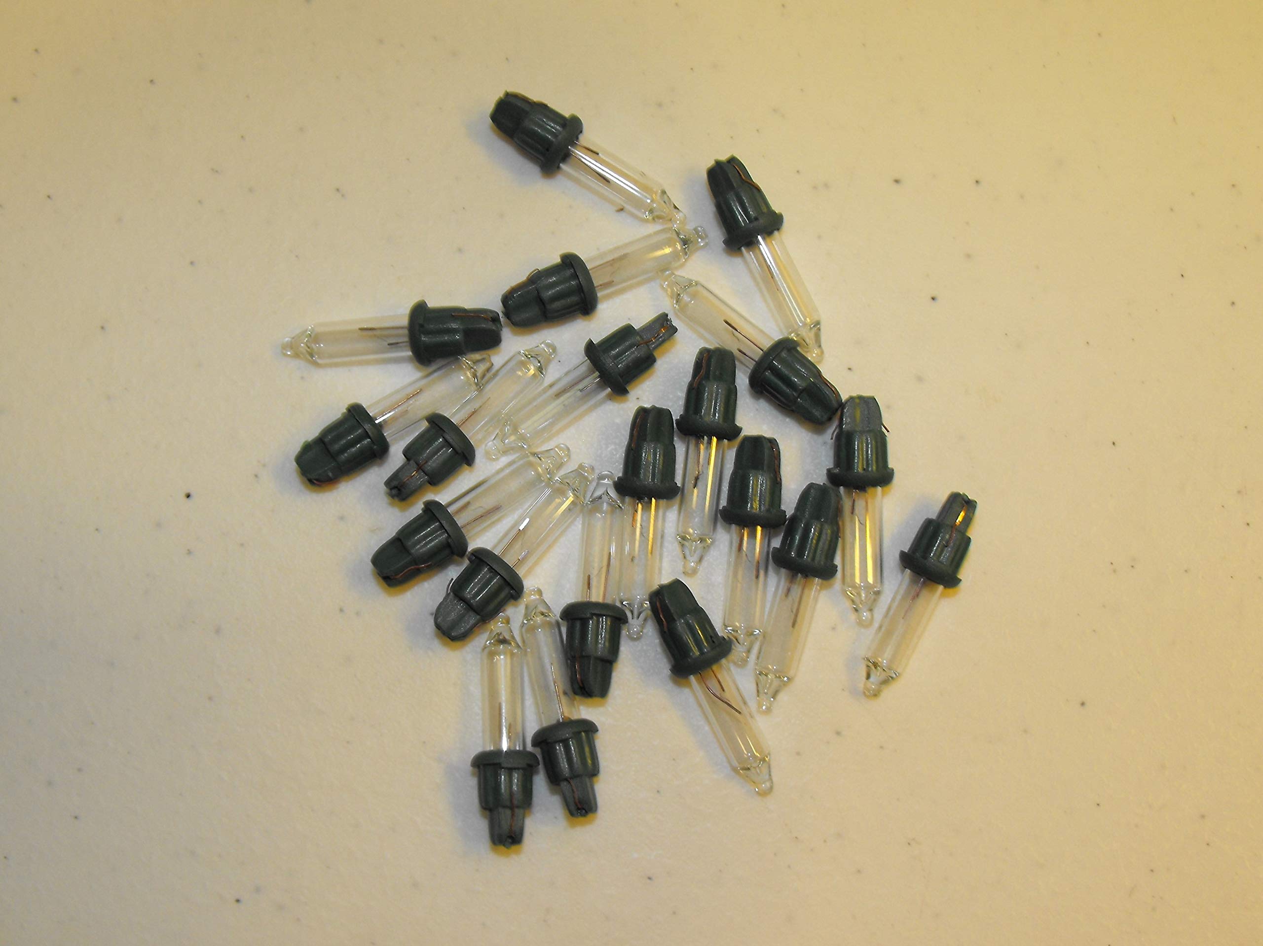 JL Missouri Parts GE 20x Mini Clear Christmas Light Bulbs Replacement 2.5V Indoor/Outdoor, Glass, 20 Count