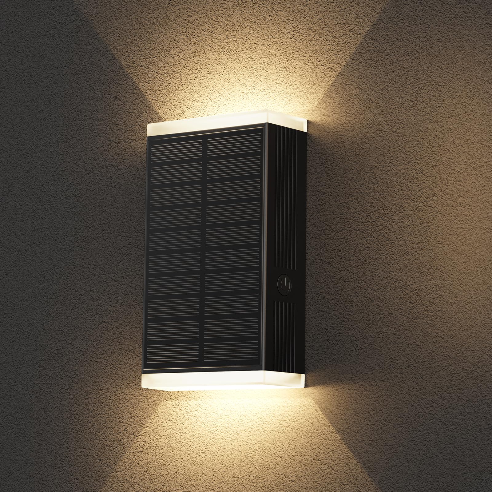 Solar Wall Light Outdoor   3000/4000/6000K 3 Modes Dusk To Dawn Lighting Wall Sconce Ip67 Waterproof Up And Down Solar Lights Outdoor Front Door Light For House  Garage  Porch  Doorway Fence (1 Pack)