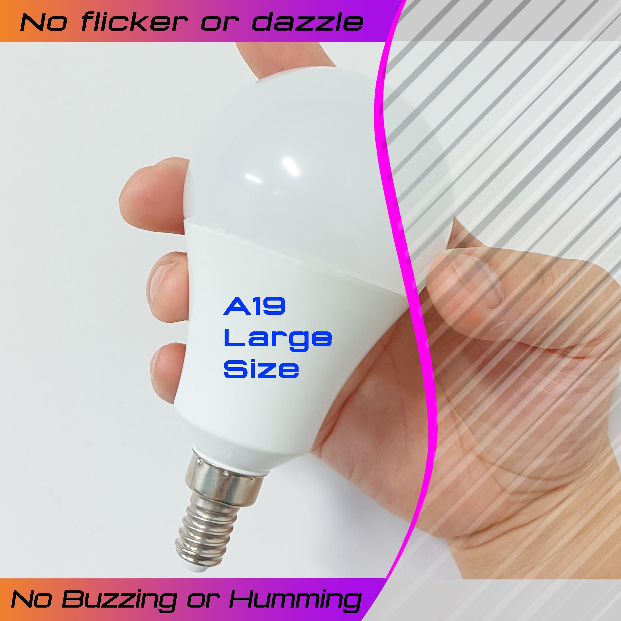 E12 Led Candelabra Bulb 100Watt Equivalent  4000K Natural White  E12 A19 Led Ceiling Fan Light Bulbs A60 Globe Shape For Chandelier Pendant Wall Sconces Lighting  9W 1000Lm  Non-Dimmable  2 Pack