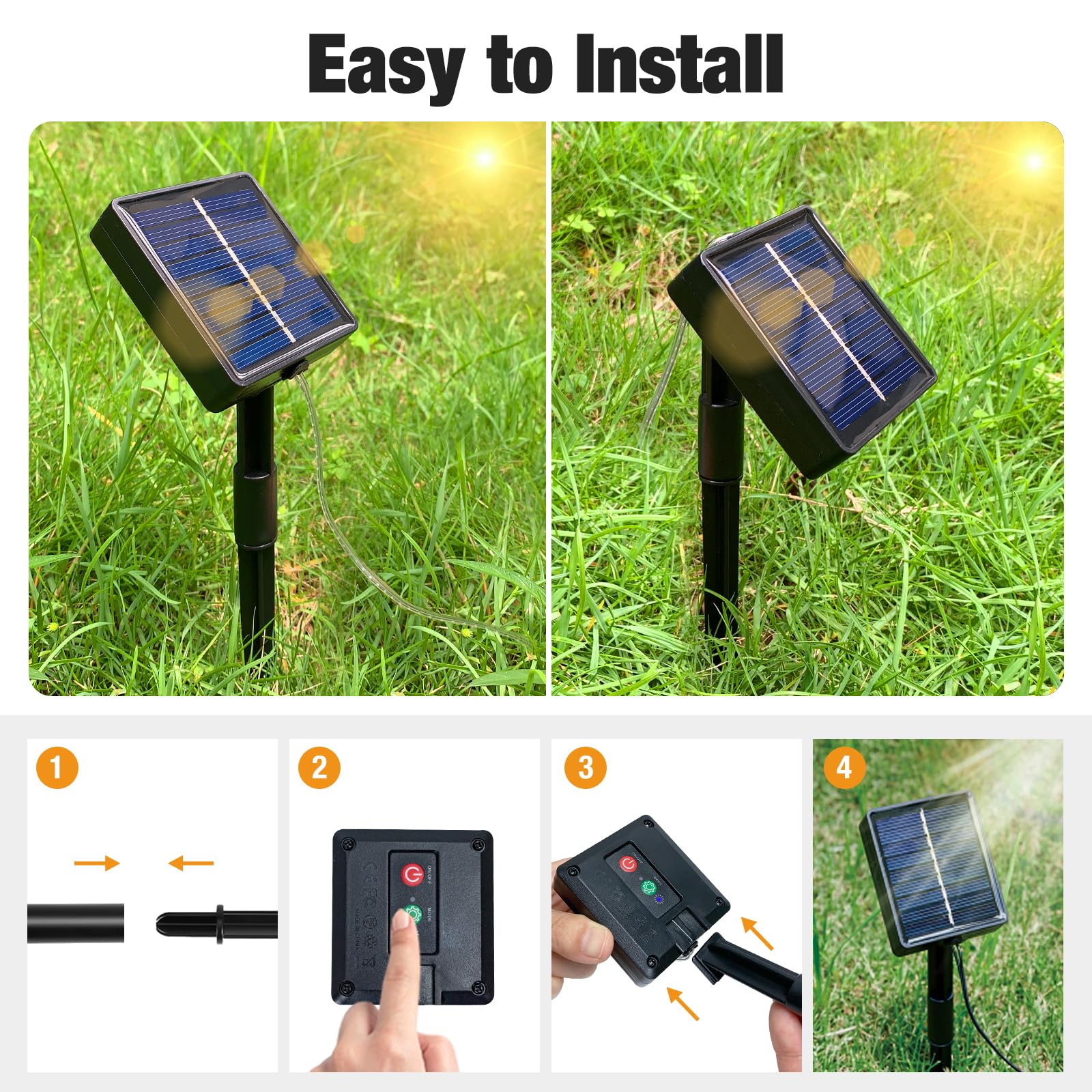 Btfarm 4 Pack Solar Christmas Lights Outdoor  157Ft 480Led Solar String Lights Outside Waterproof  8 Modes Twinkle Tree Light Solar Powered For Xmas Garden Patio Yard Party Wedding Decor  Warm White