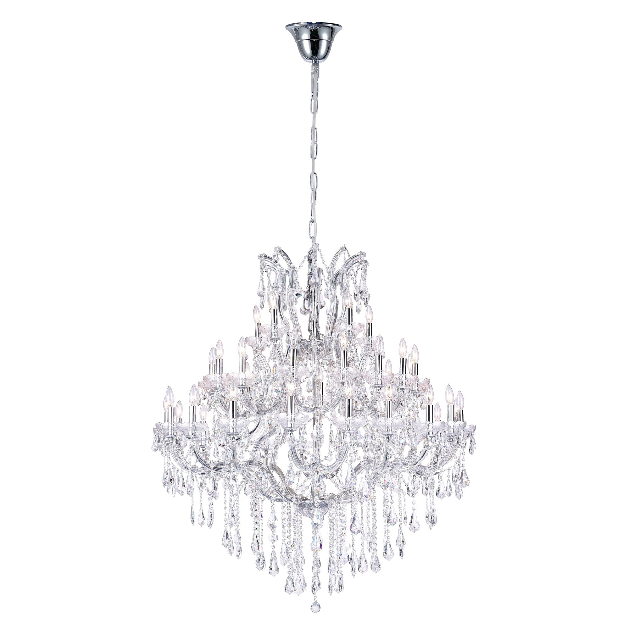 41 Light Up Chandelier with Chrome finish