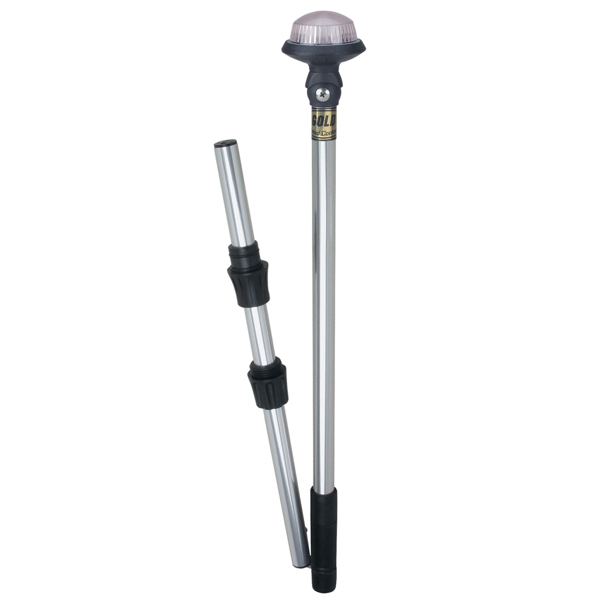 Perko 1451Dp6Chr Delta-Series White All-Round Fold-In-Half Pole Light - 48'' Height, 40 Adjustable Head