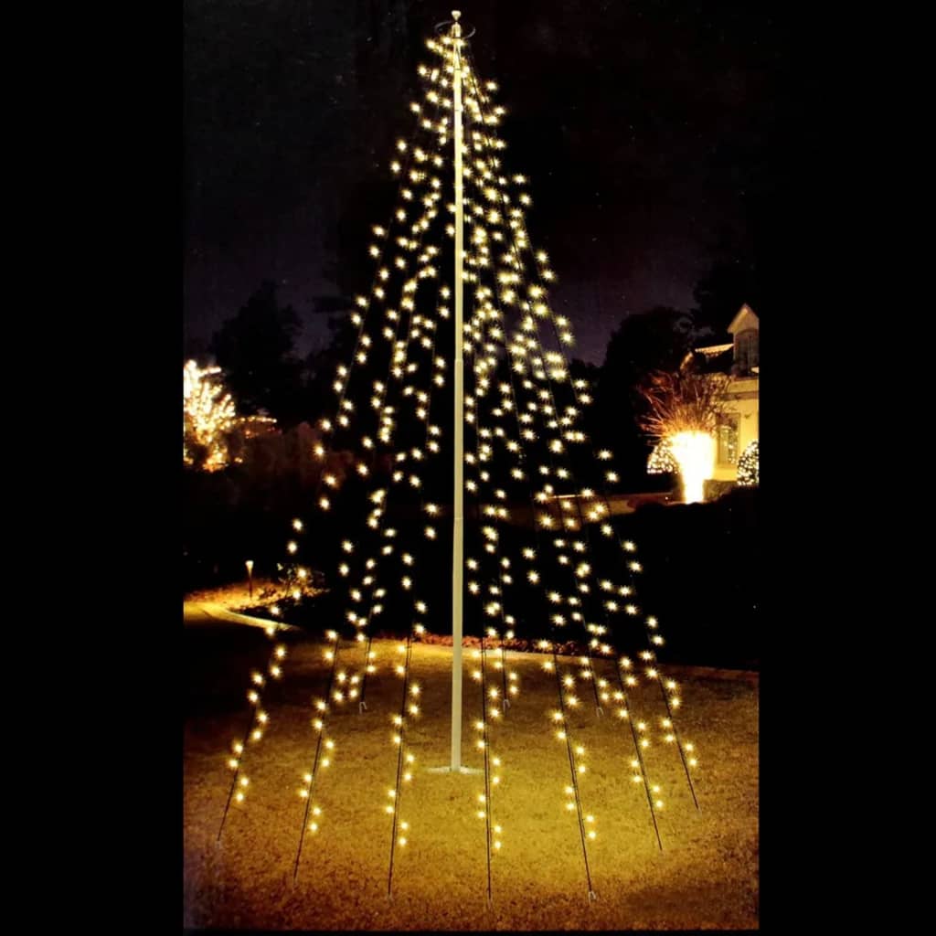 Ambiance Fahnenmast-Beleuchtung mit 192 LEDs 208 cm