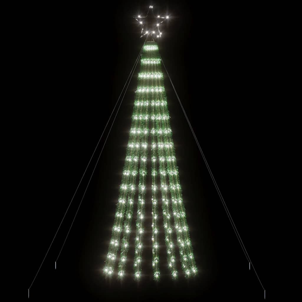 vidaXL Christmas Tree Light Cone 275 LEDs Cold White 180 cm
