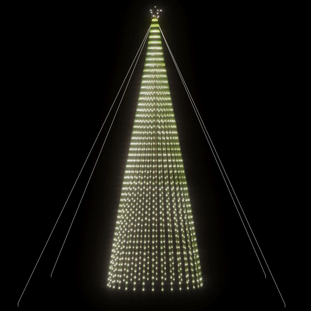 vidaXL Weihnachtsbaum Kegelform 1544 LEDs Kaltwei 500 cm