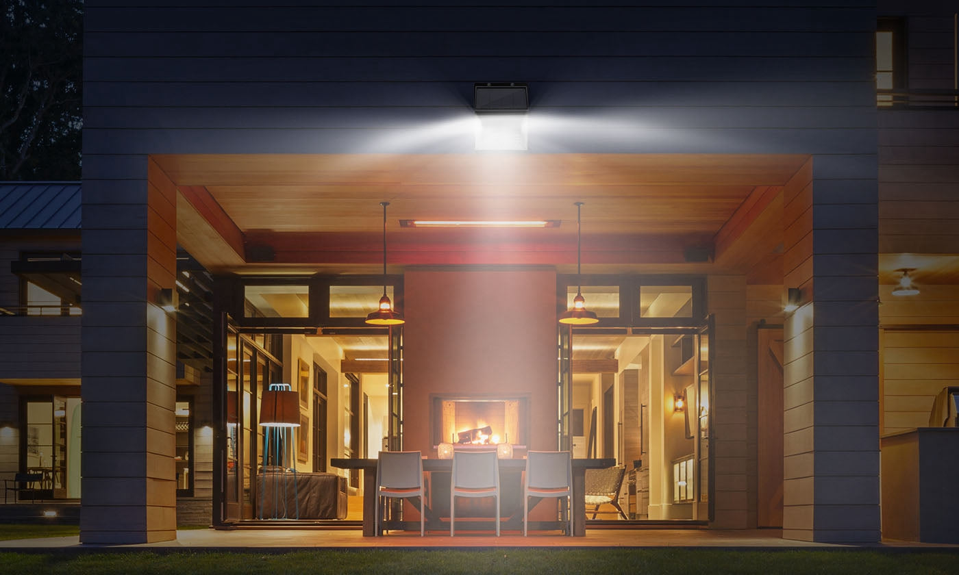 Kocaso 88 Leds Solar Wall Lights With Motion Sensor, Ip65 Waterproof For Garden & Garage